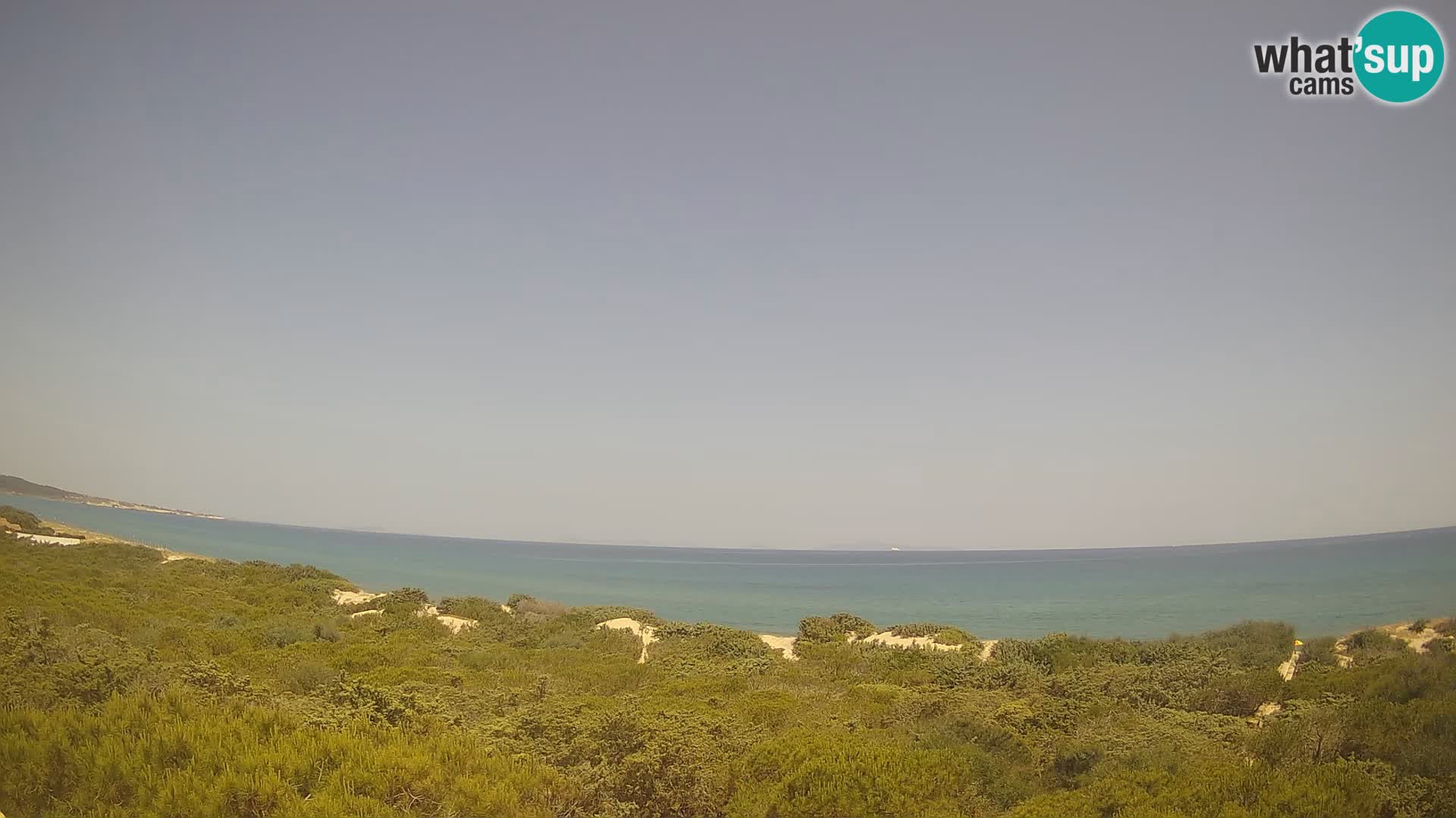 Villaplatamona, vista panoramica sul Golfo dell’Asinara, Platamona, Sorso, Sardegna – live webcam