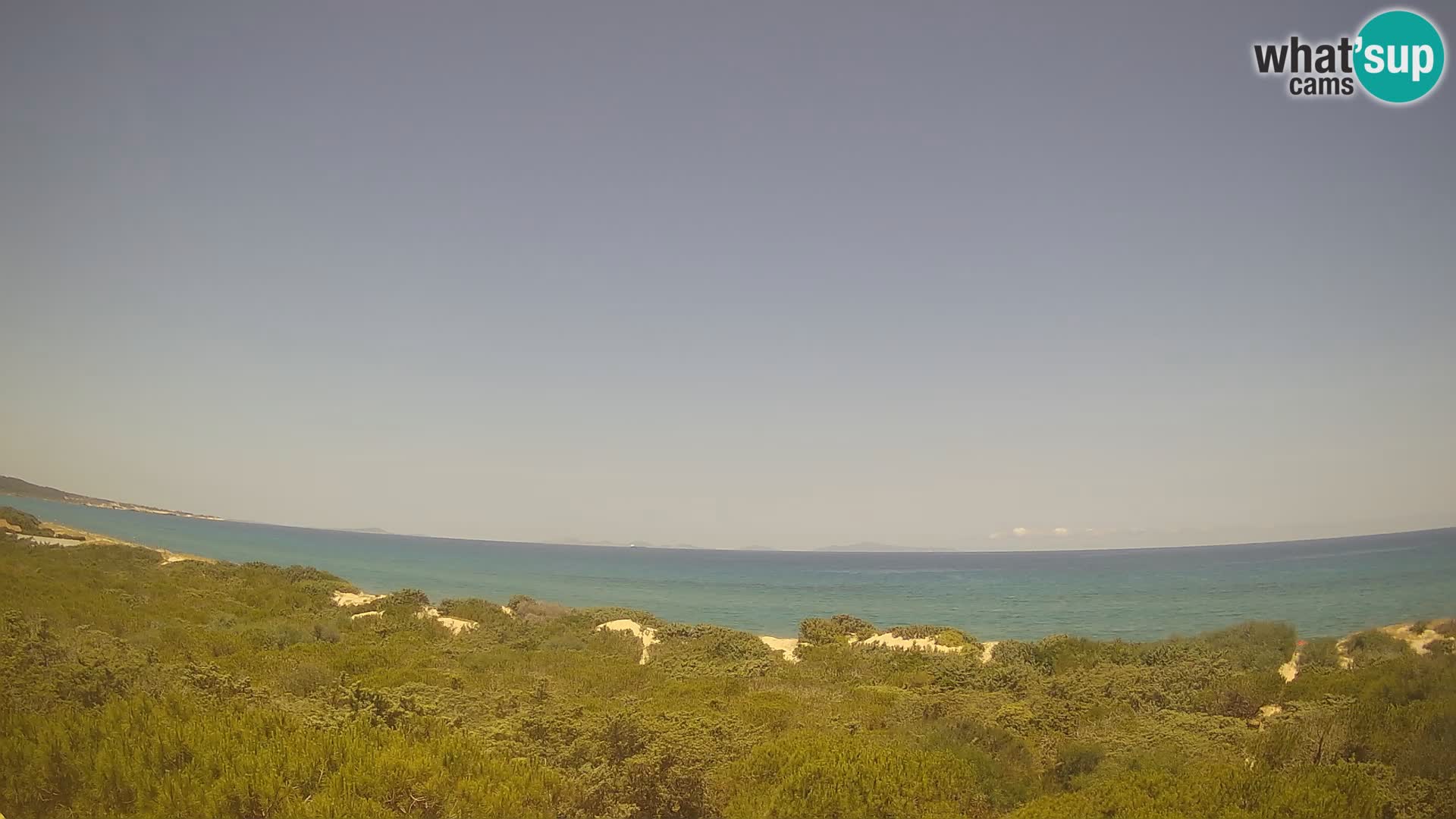 Villaplatamona, vue panoramique sur le golfe de l’Asinara, Platamona, Sorso, Sardaigne – webcam en direct