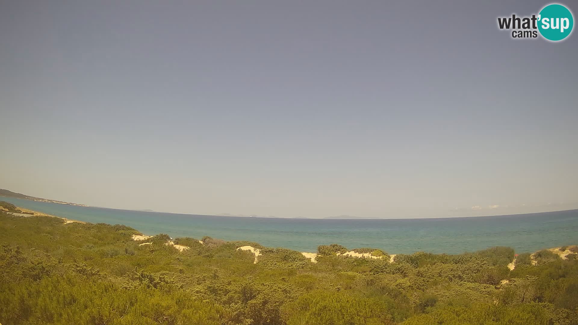 Villaplatamona, vista panoramica sul Golfo dell’Asinara, Platamona, Sorso, Sardegna – live webcam