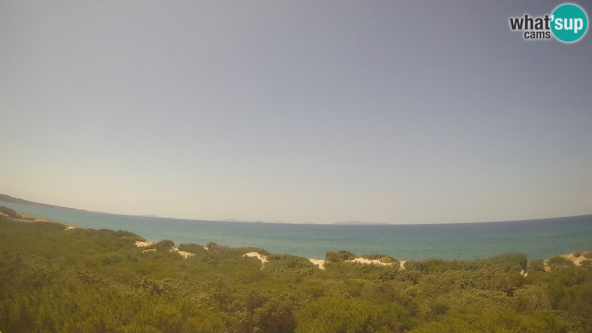 Villaplatamona, vista panoramica sul Golfo dell’Asinara, Platamona, Sorso, Sardegna – live webcam