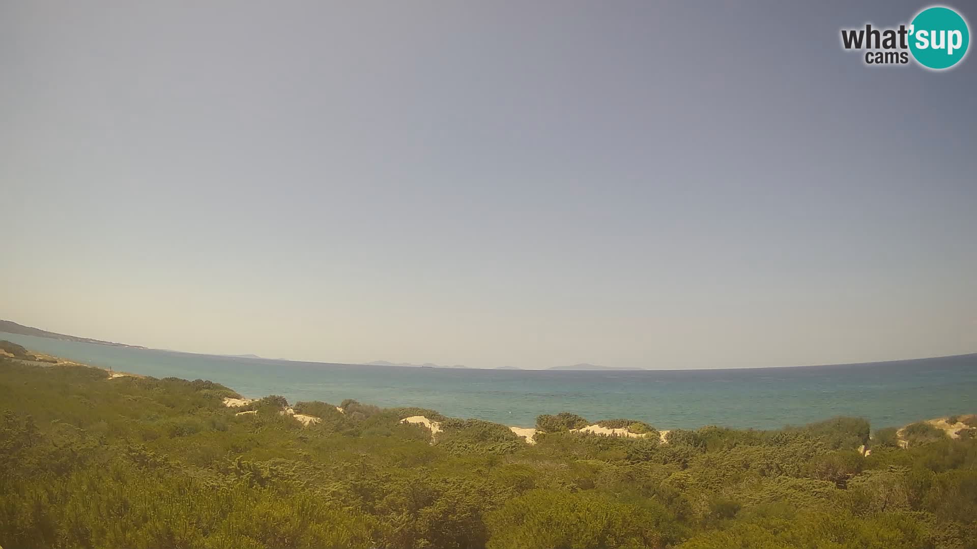 Villaplatamona, panoramski pogled na zaliv Asinara, Platamona, Sorso, Sardinija – spletna kamera v živo