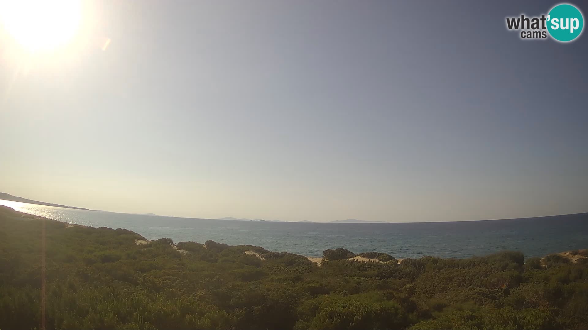 Villaplatamona, panoramic view of the Gulf of Asinara, Platamona, Sorso, Sardinia – live webcam