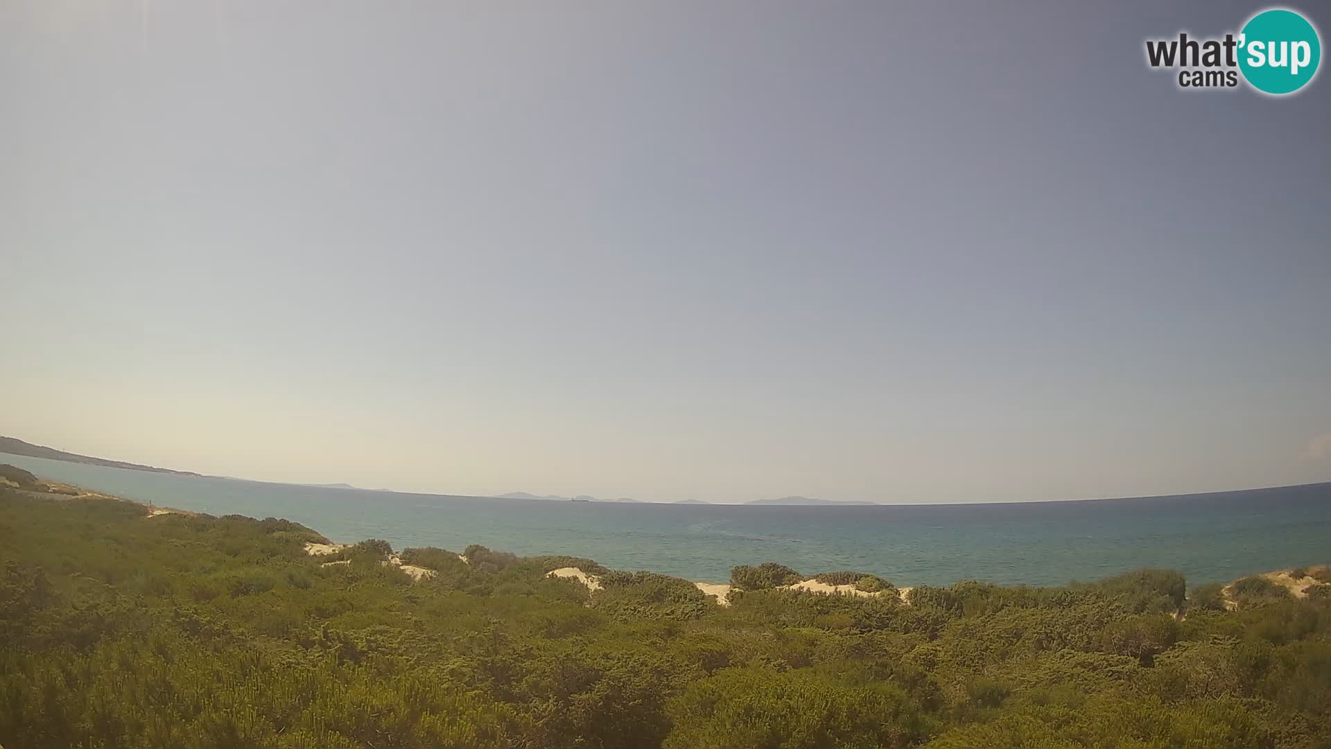 Villaplatamona, vue panoramique sur le golfe de l’Asinara, Platamona, Sorso, Sardaigne – webcam en direct
