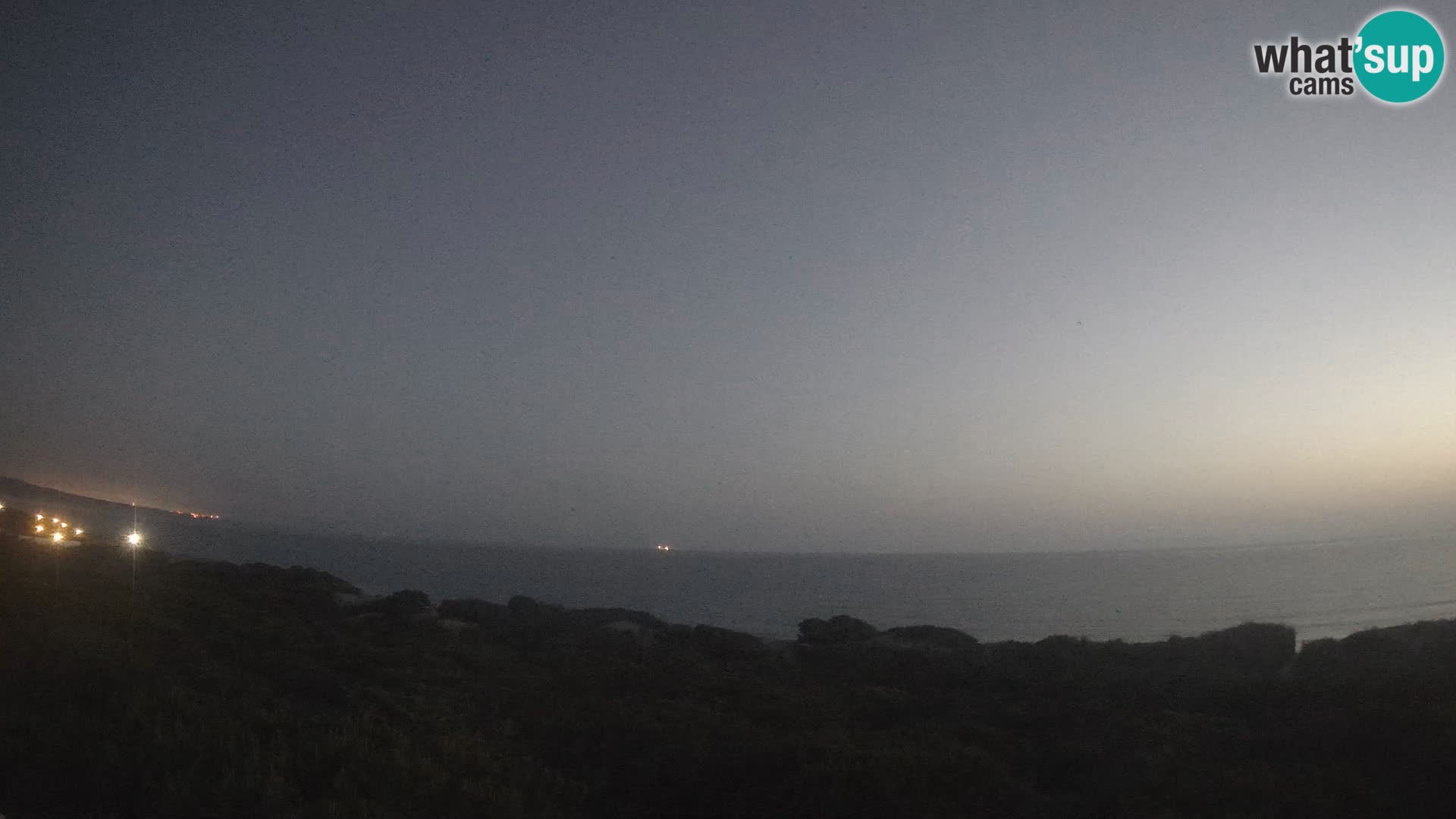 Villaplatamona, Panoramablick auf den Golf von Asinara, Platamona, Sorso, Sardinien – Live-Webcam
