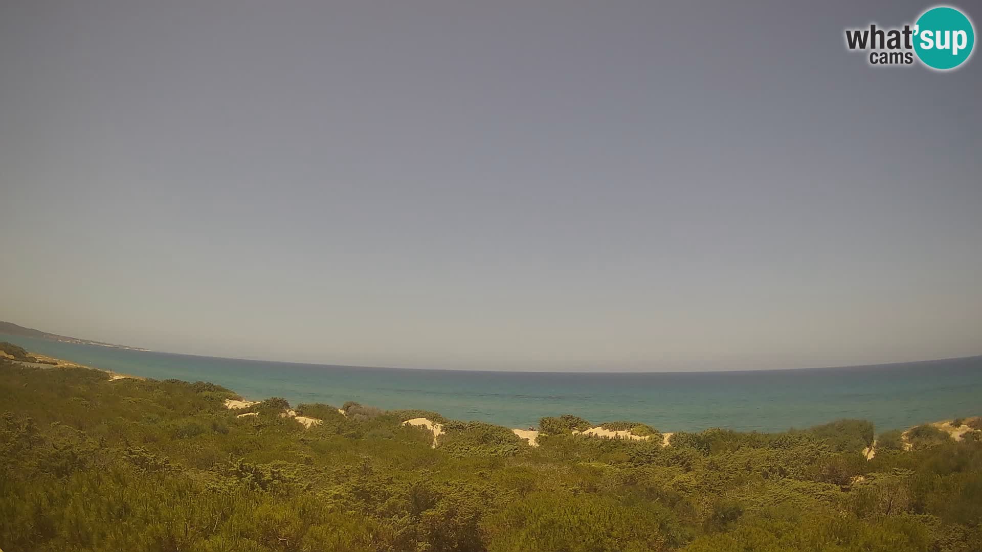 Villaplatamona, Panoramablick auf den Golf von Asinara, Platamona, Sorso, Sardinien – Live-Webcam