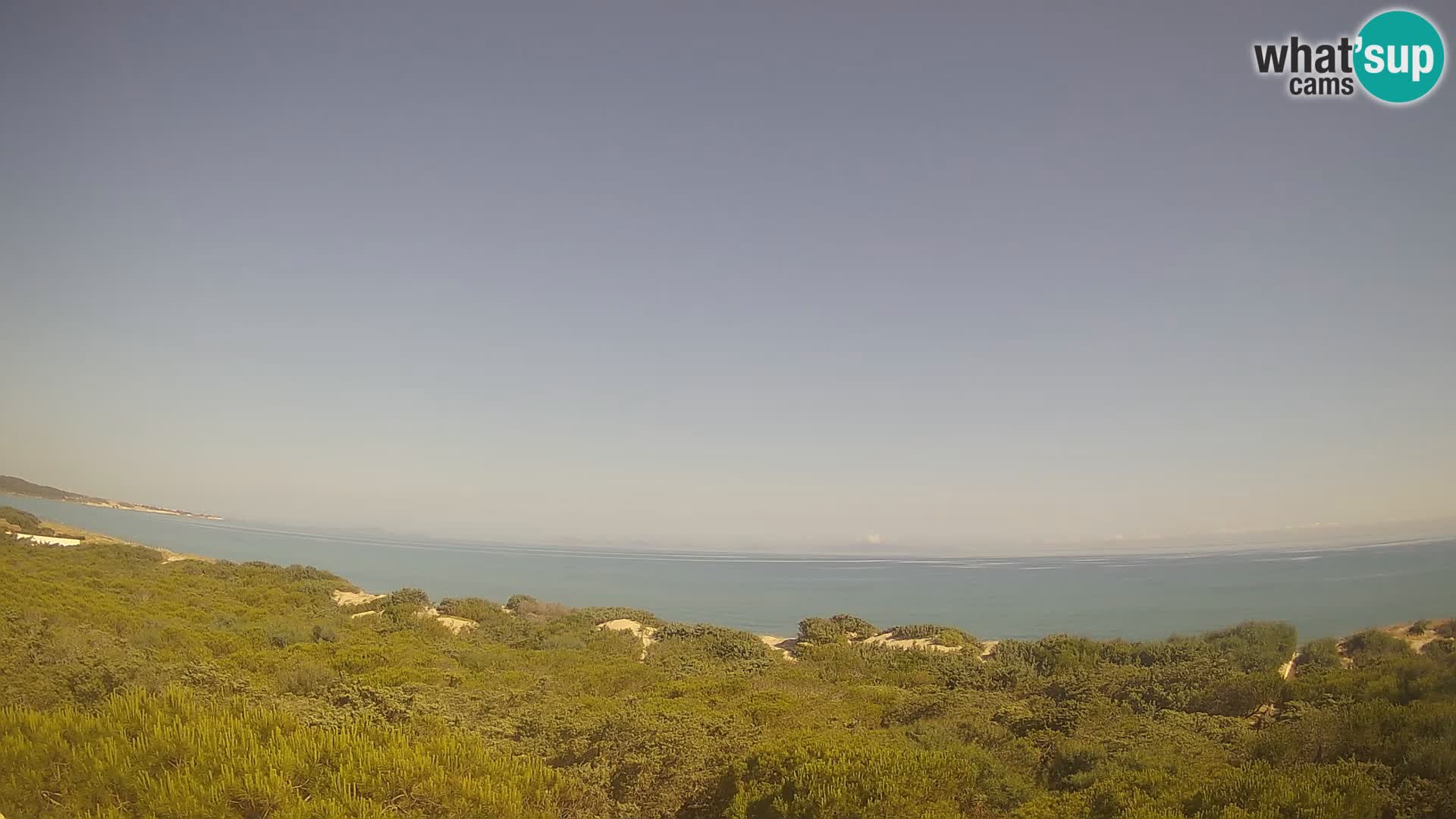 Villaplatamona, vista panoramica sul Golfo dell’Asinara, Platamona, Sorso, Sardegna – live webcam