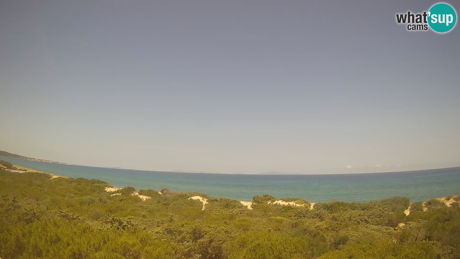 Villaplatamona, vista panoramica sul Golfo dell’Asinara, Platamona, Sorso, Sardegna – live webcam