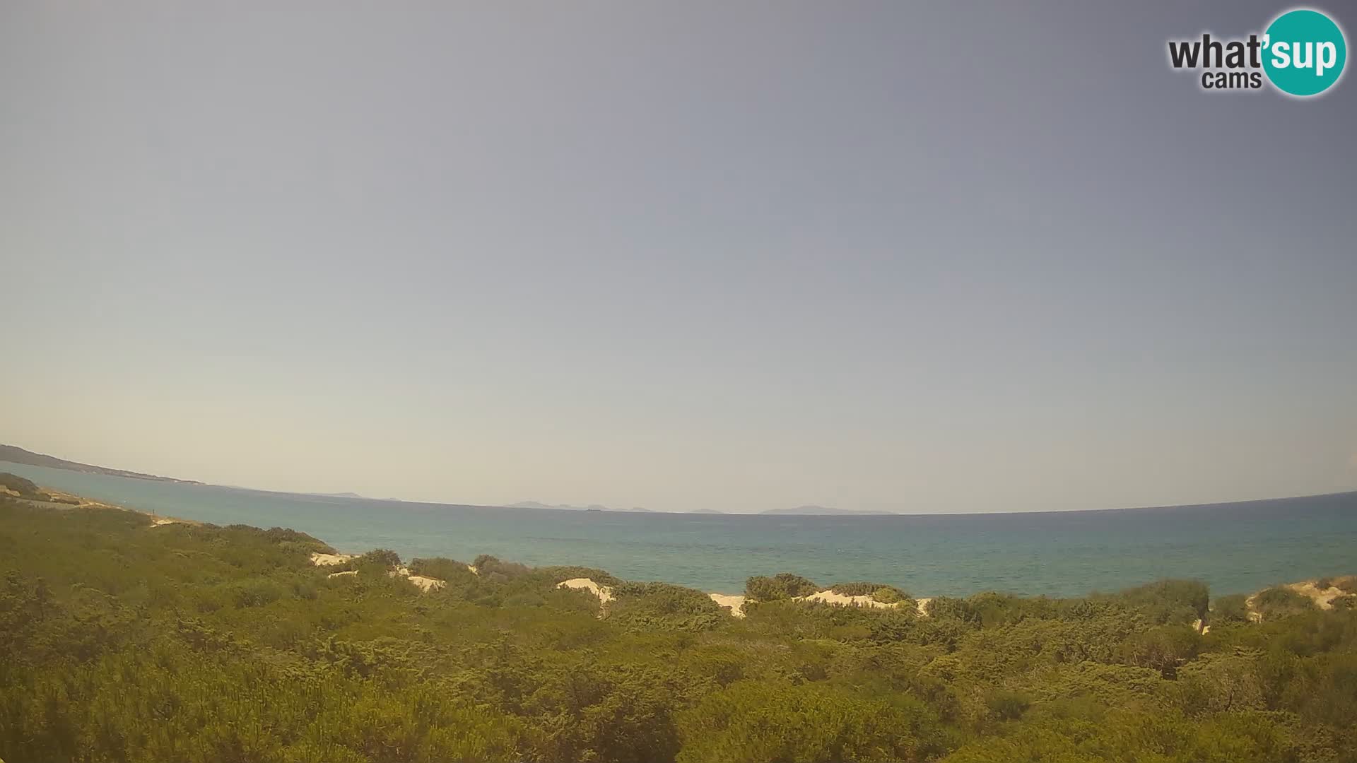 Villaplatamona, panoramski pogled na zaljev Asinara, Platamona, Sorso, Sardinija – web kamera uživo