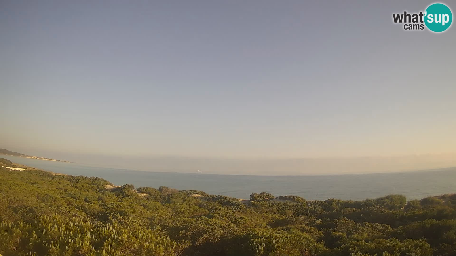 Villaplatamona, vue panoramique sur le golfe de l’Asinara, Platamona, Sorso, Sardaigne – webcam en direct