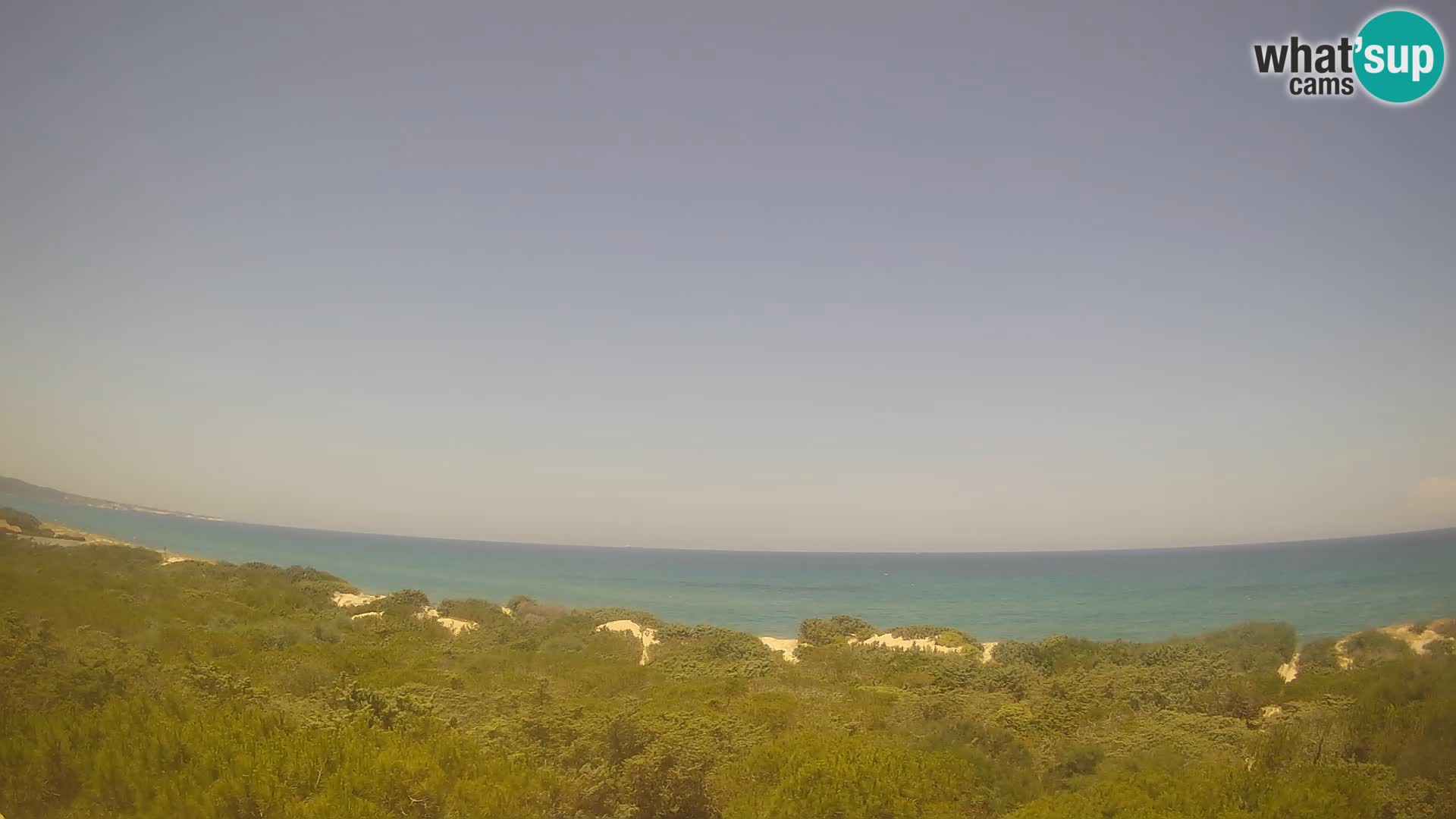 Villaplatamona, panoramski pogled na zaljev Asinara, Platamona, Sorso, Sardinija – web kamera uživo