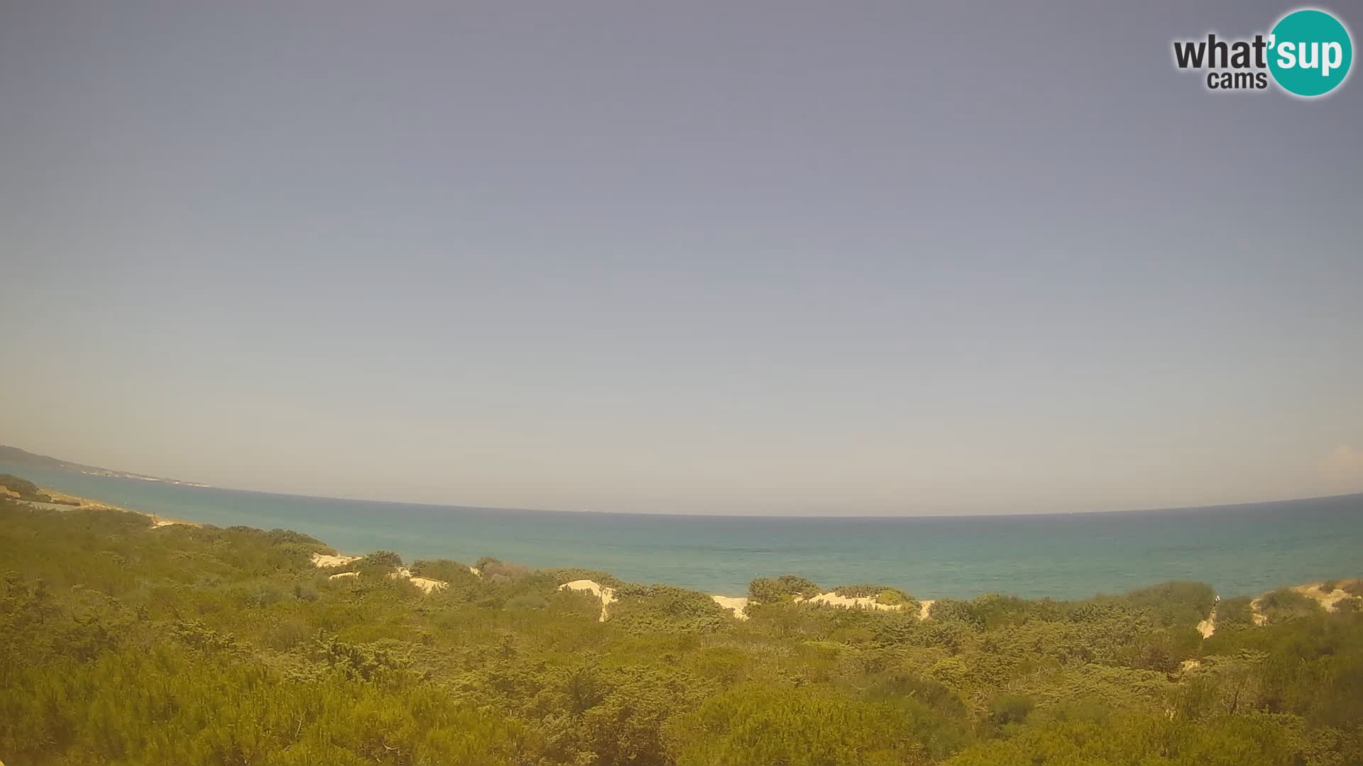 Villaplatamona, vue panoramique sur le golfe de l’Asinara, Platamona, Sorso, Sardaigne – webcam en direct