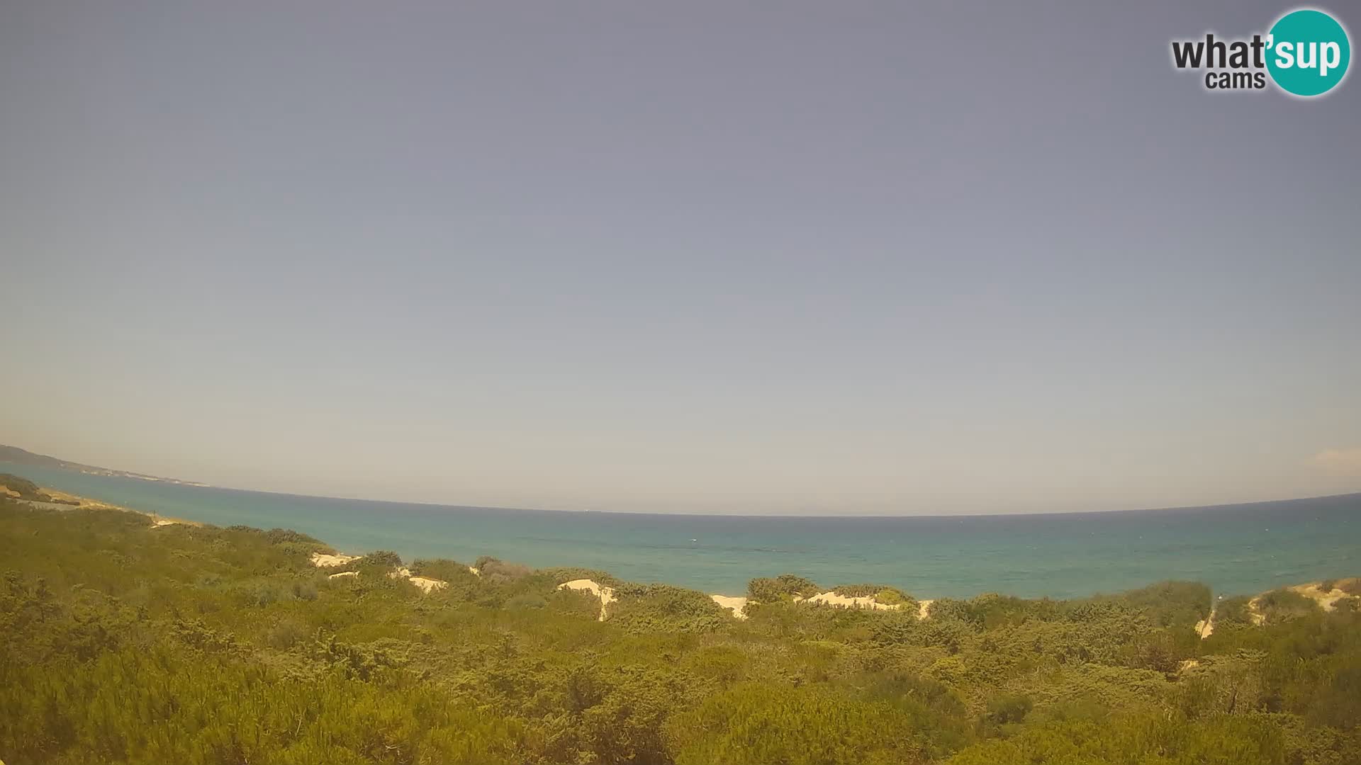 Villaplatamona, vue panoramique sur le golfe de l’Asinara, Platamona, Sorso, Sardaigne – webcam en direct