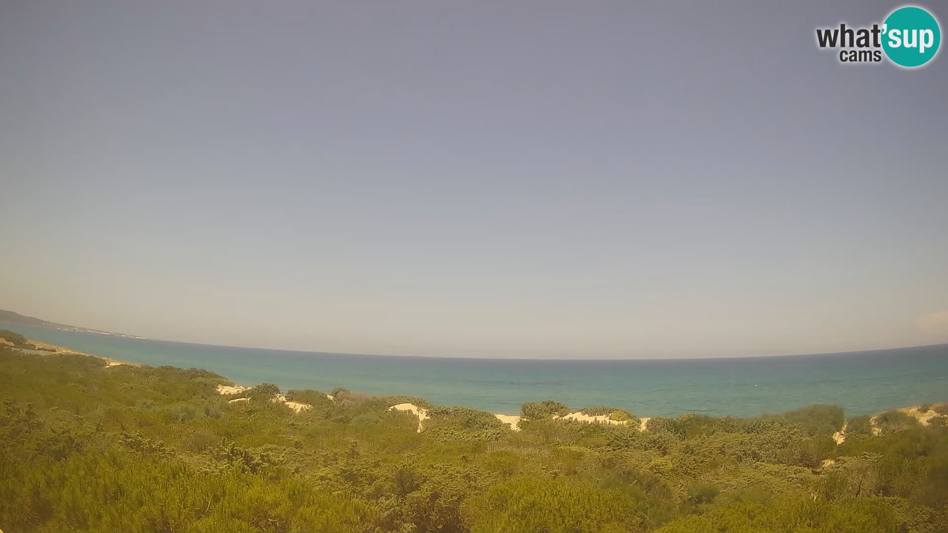 Villaplatamona, vista panoramica sul Golfo dell’Asinara, Platamona, Sorso, Sardegna – live webcam