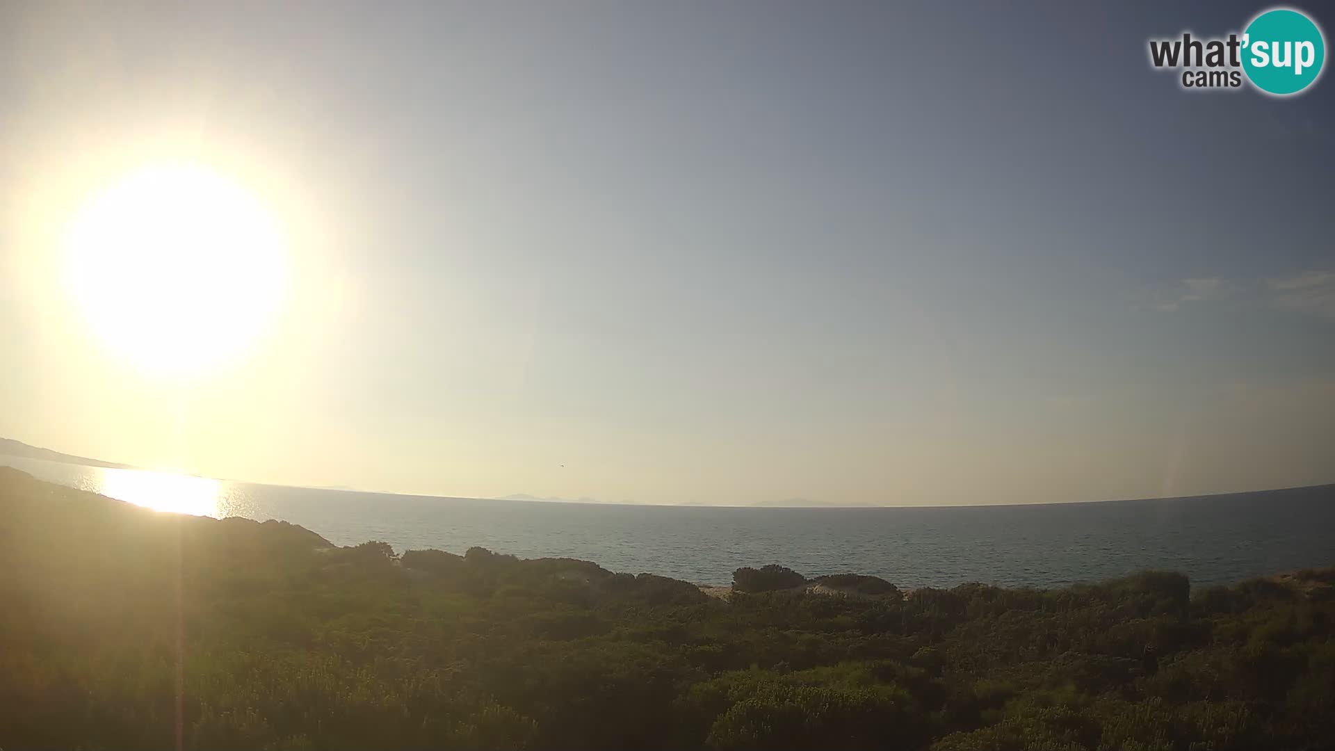 Villaplatamona, panoramski pogled na zaliv Asinara, Platamona, Sorso, Sardinija – spletna kamera v živo