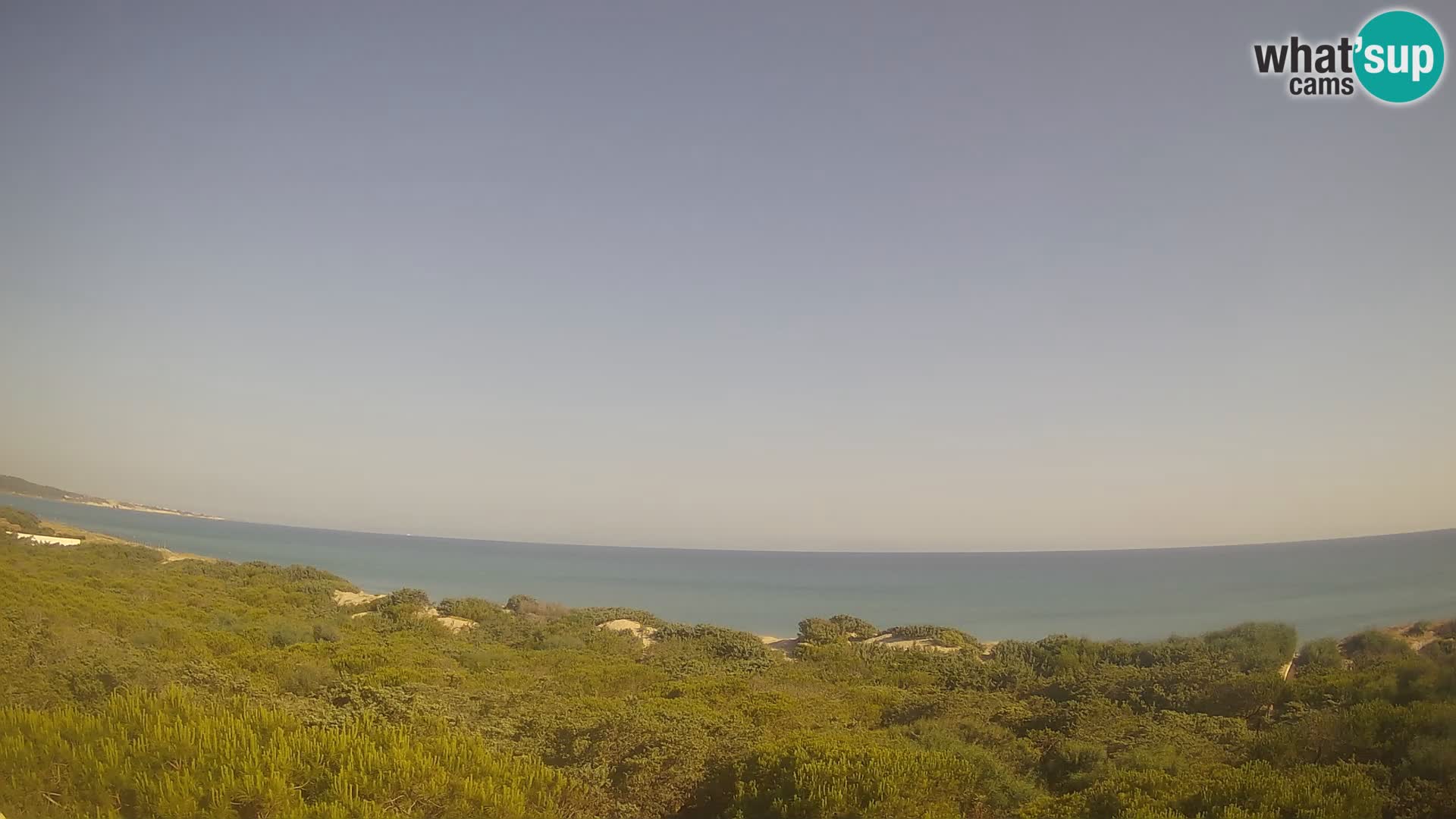 Villaplatamona, panoramski pogled na zaljev Asinara, Platamona, Sorso, Sardinija – web kamera uživo