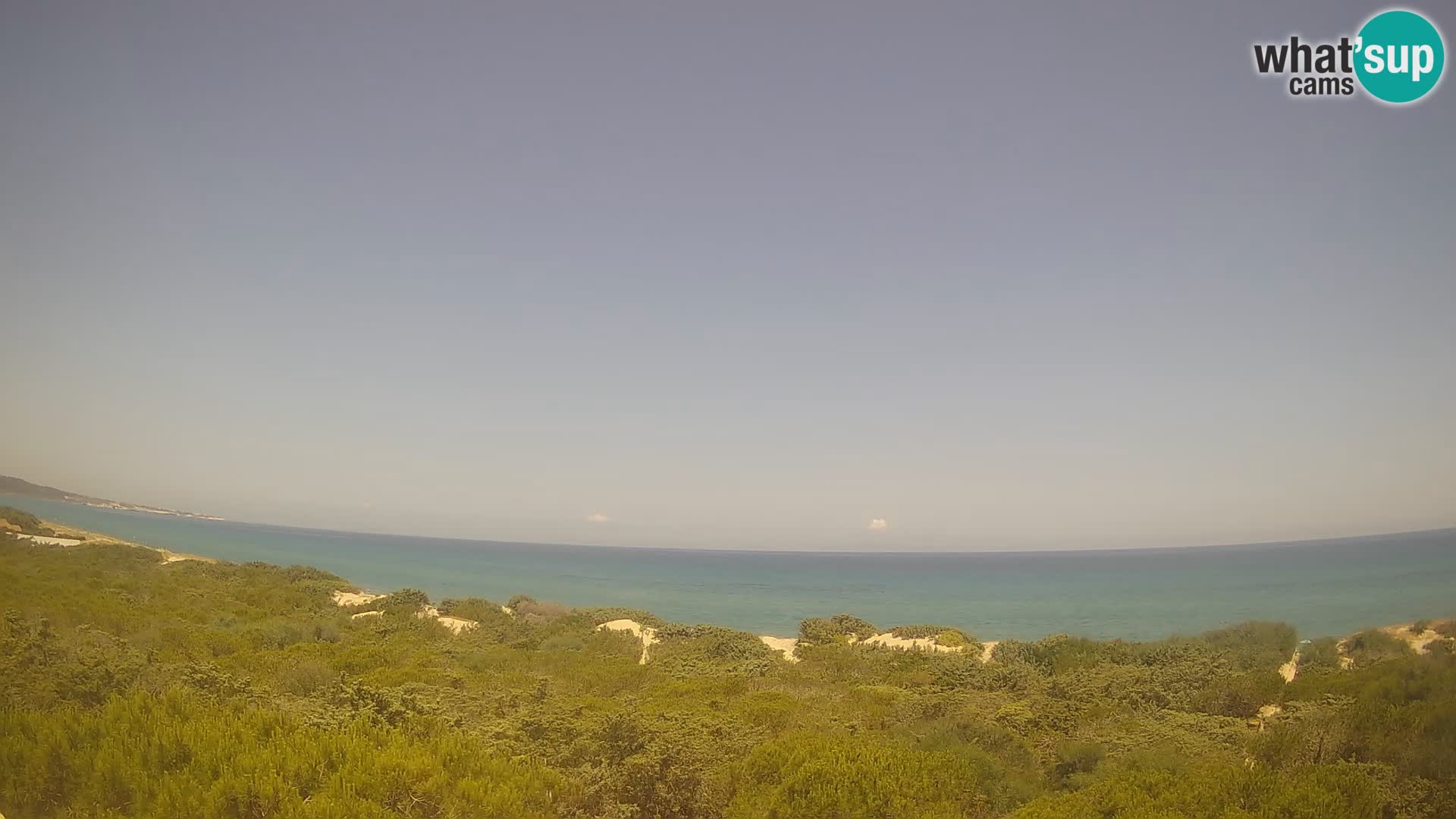 Villaplatamona, panoramski pogled na zaljev Asinara, Platamona, Sorso, Sardinija – web kamera uživo