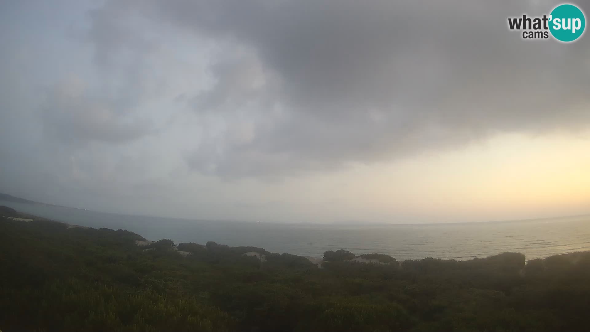 Villaplatamona, panoramski pogled na zaliv Asinara, Platamona, Sorso, Sardinija – spletna kamera v živo