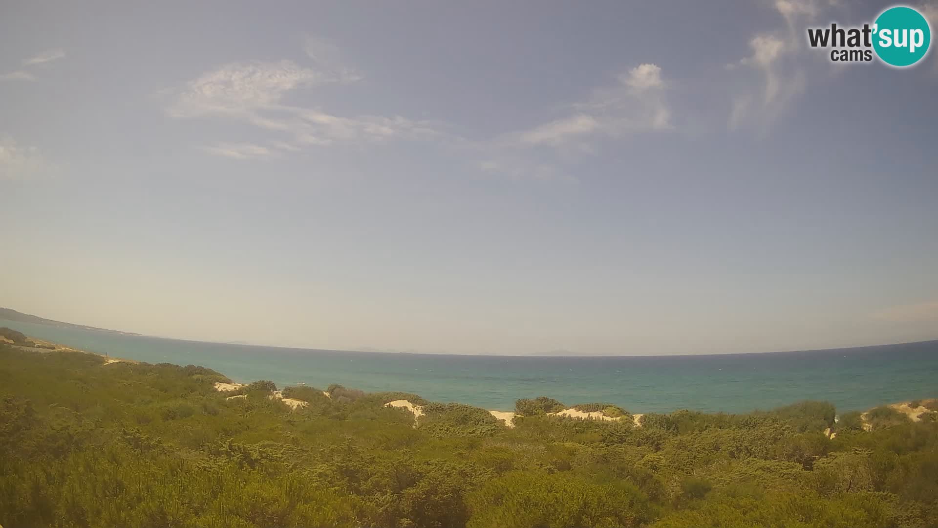 Villaplatamona, panoramski pogled na zaliv Asinara, Platamona, Sorso, Sardinija – spletna kamera v živo