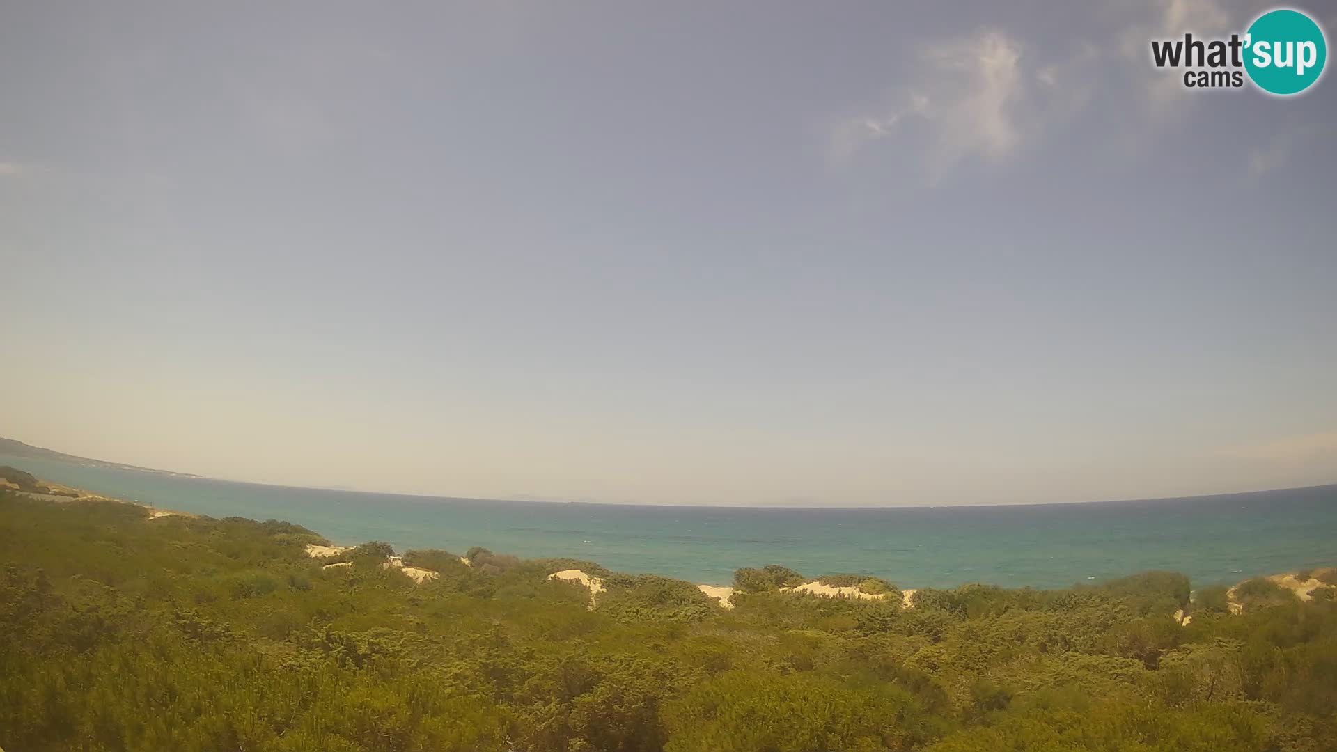Villaplatamona, vista panoramica sul Golfo dell’Asinara, Platamona, Sorso, Sardegna – live webcam