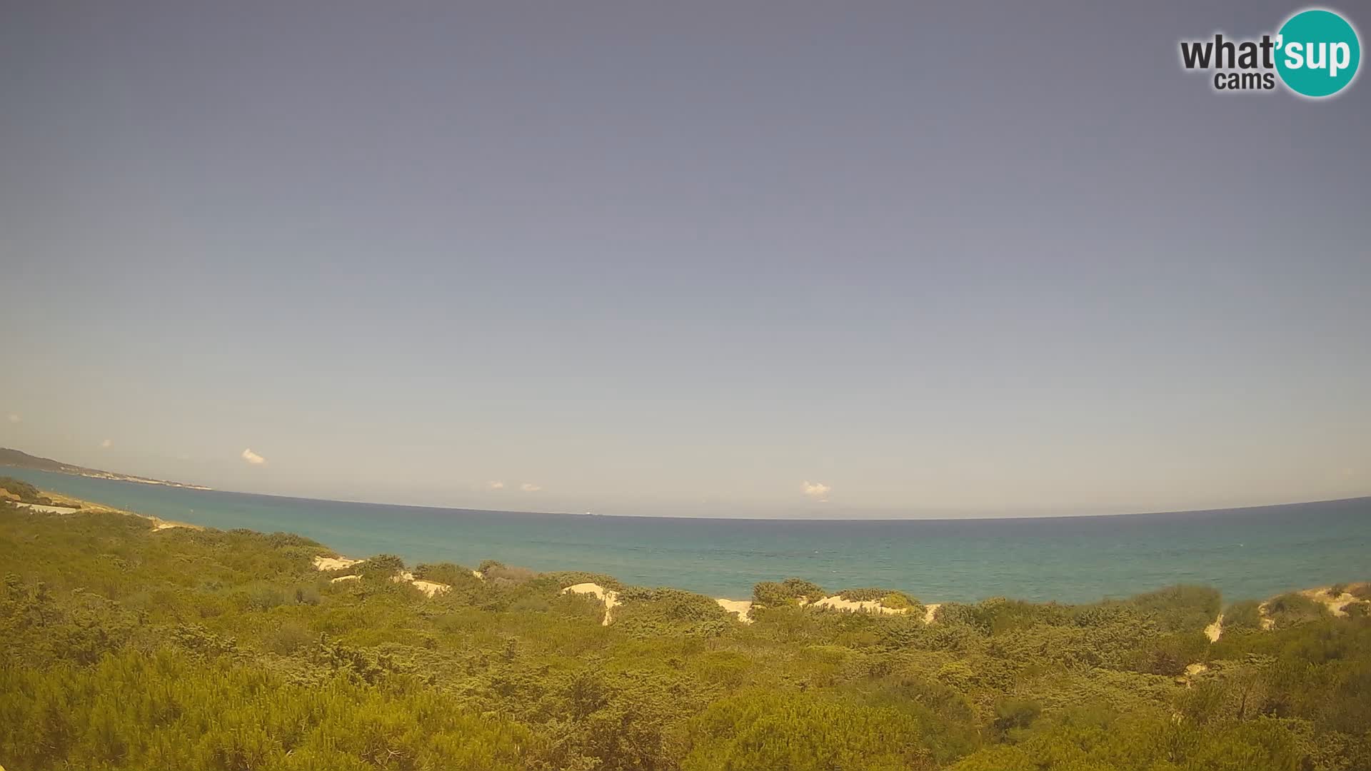 Villaplatamona, vue panoramique sur le golfe de l’Asinara, Platamona, Sorso, Sardaigne – webcam en direct