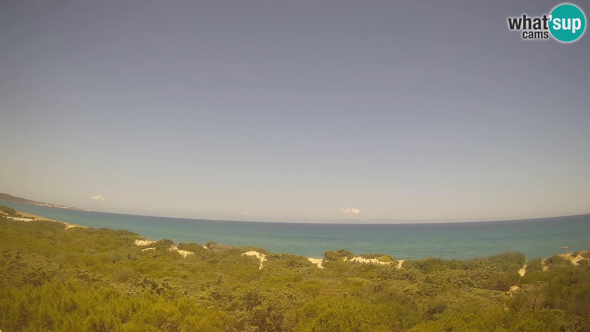 Villaplatamona, vue panoramique sur le golfe de l’Asinara, Platamona, Sorso, Sardaigne – webcam en direct