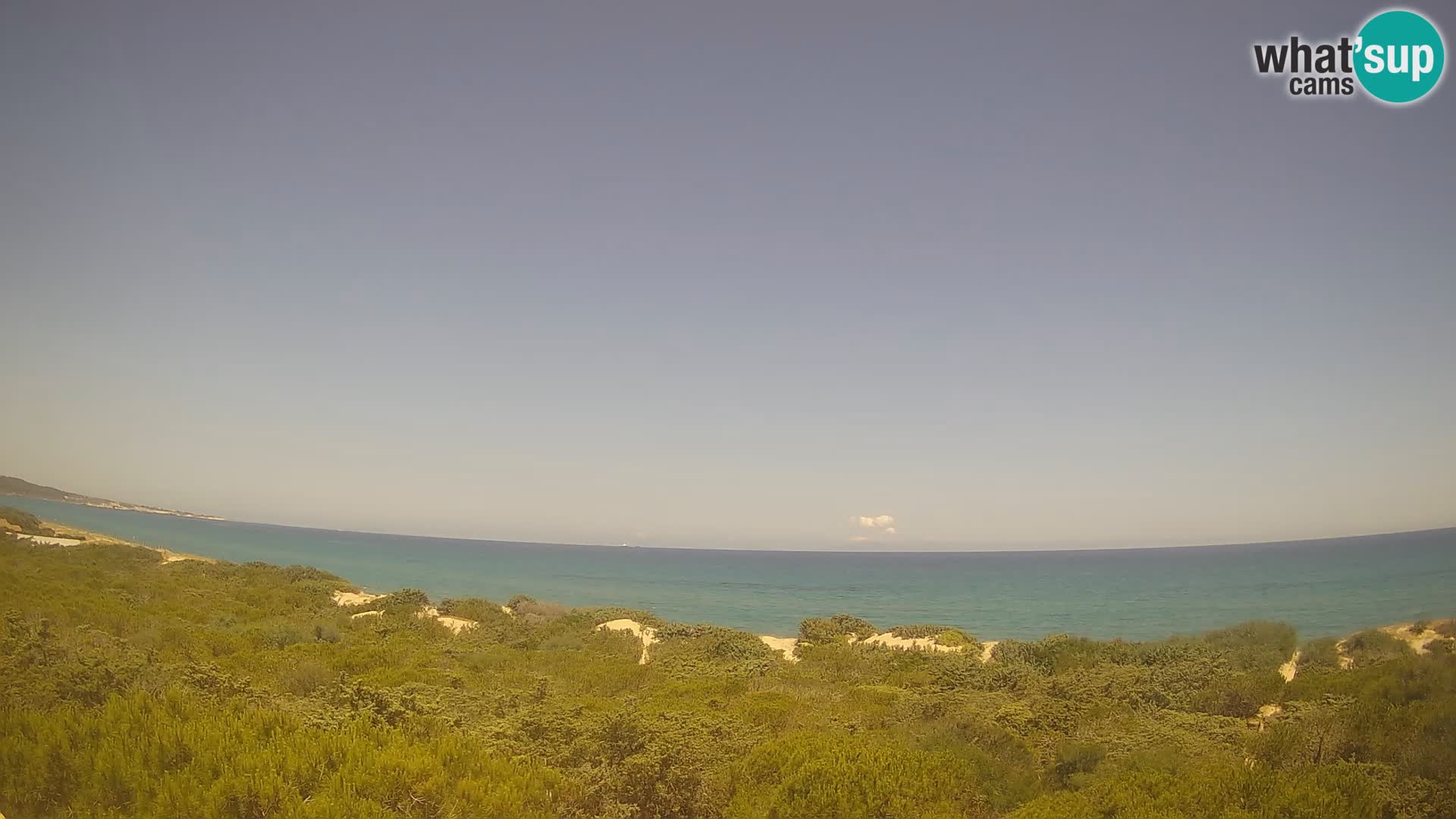 Villaplatamona, vue panoramique sur le golfe de l’Asinara, Platamona, Sorso, Sardaigne – webcam en direct