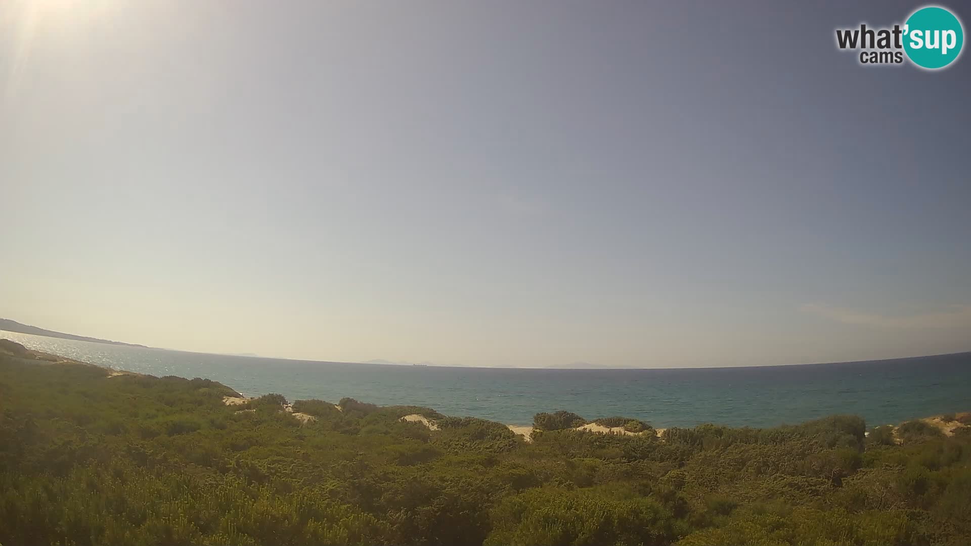 Villaplatamona, vista panoramica sul Golfo dell’Asinara, Platamona, Sorso, Sardegna – live webcam