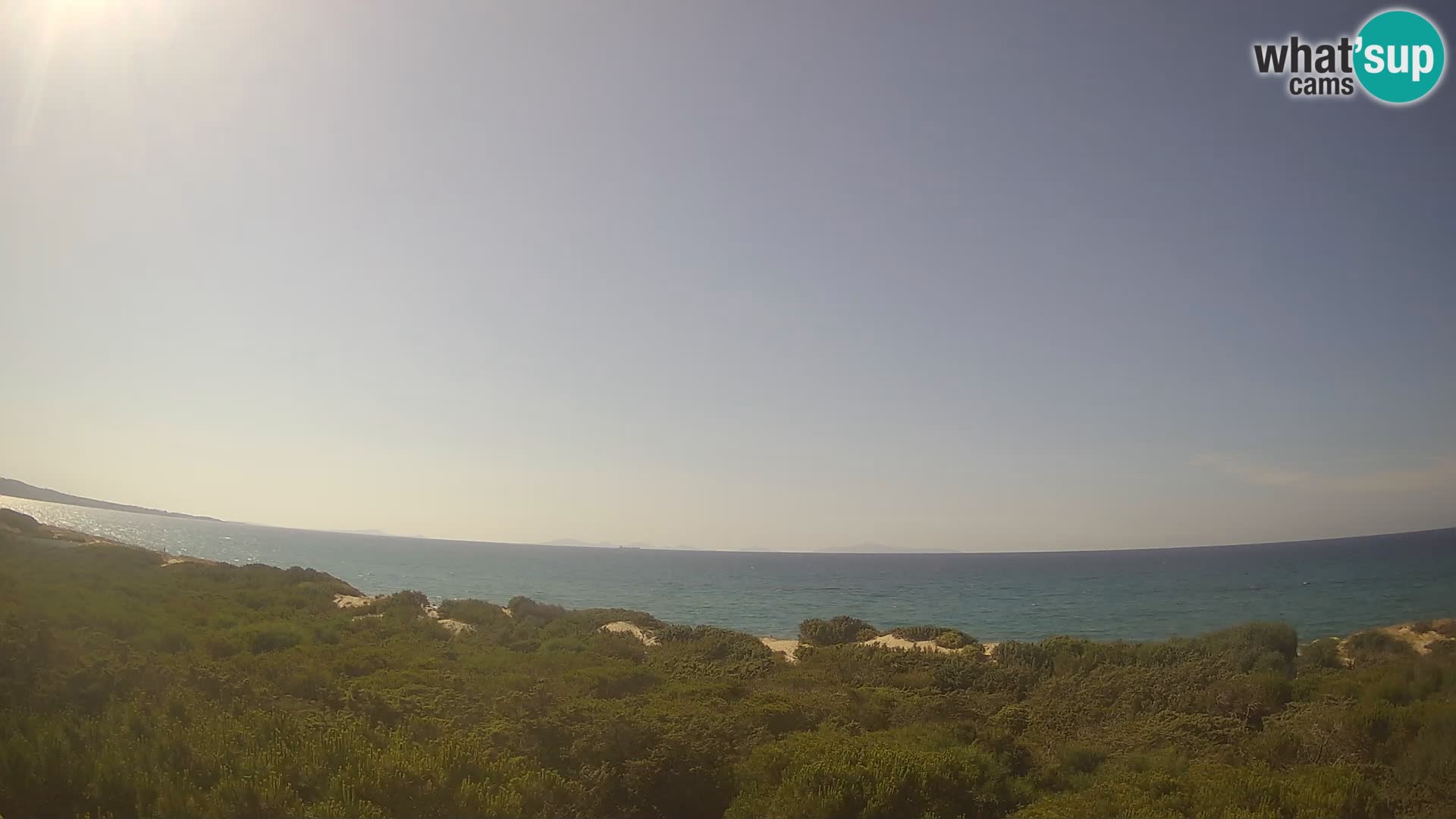Villaplatamona, vista panoramica sul Golfo dell’Asinara, Platamona, Sorso, Sardegna – live webcam