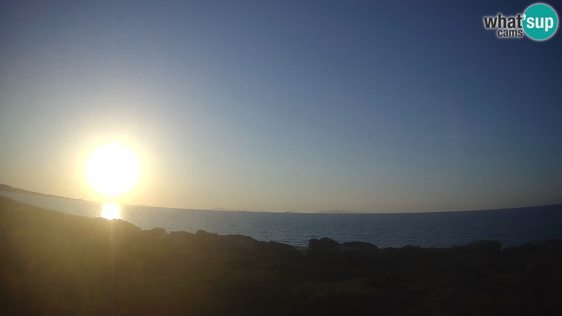 Villaplatamona, Panoramablick auf den Golf von Asinara, Platamona, Sorso, Sardinien – Live-Webcam