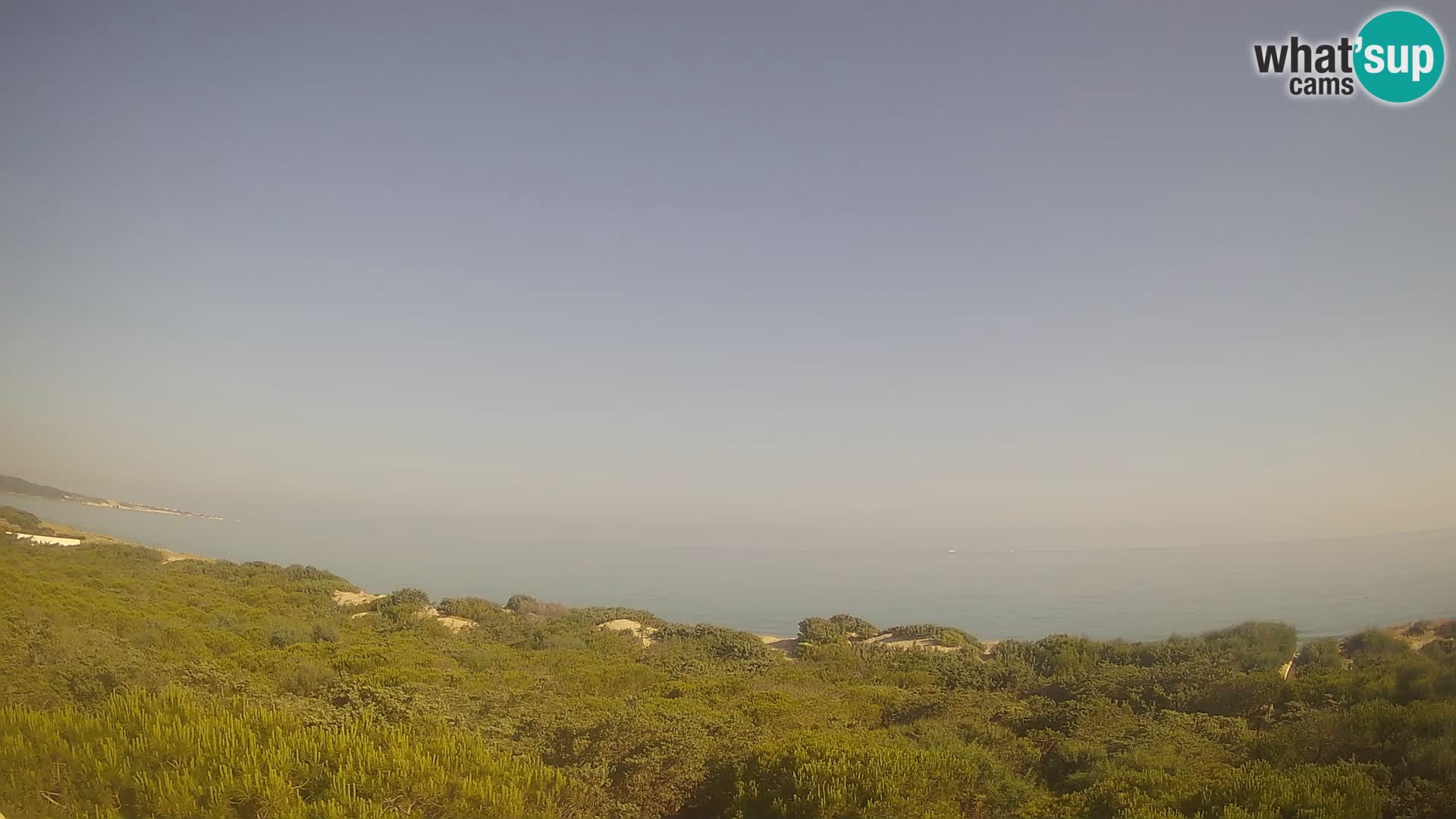 Villaplatamona, vista panoramica sul Golfo dell’Asinara, Platamona, Sorso, Sardegna – live webcam