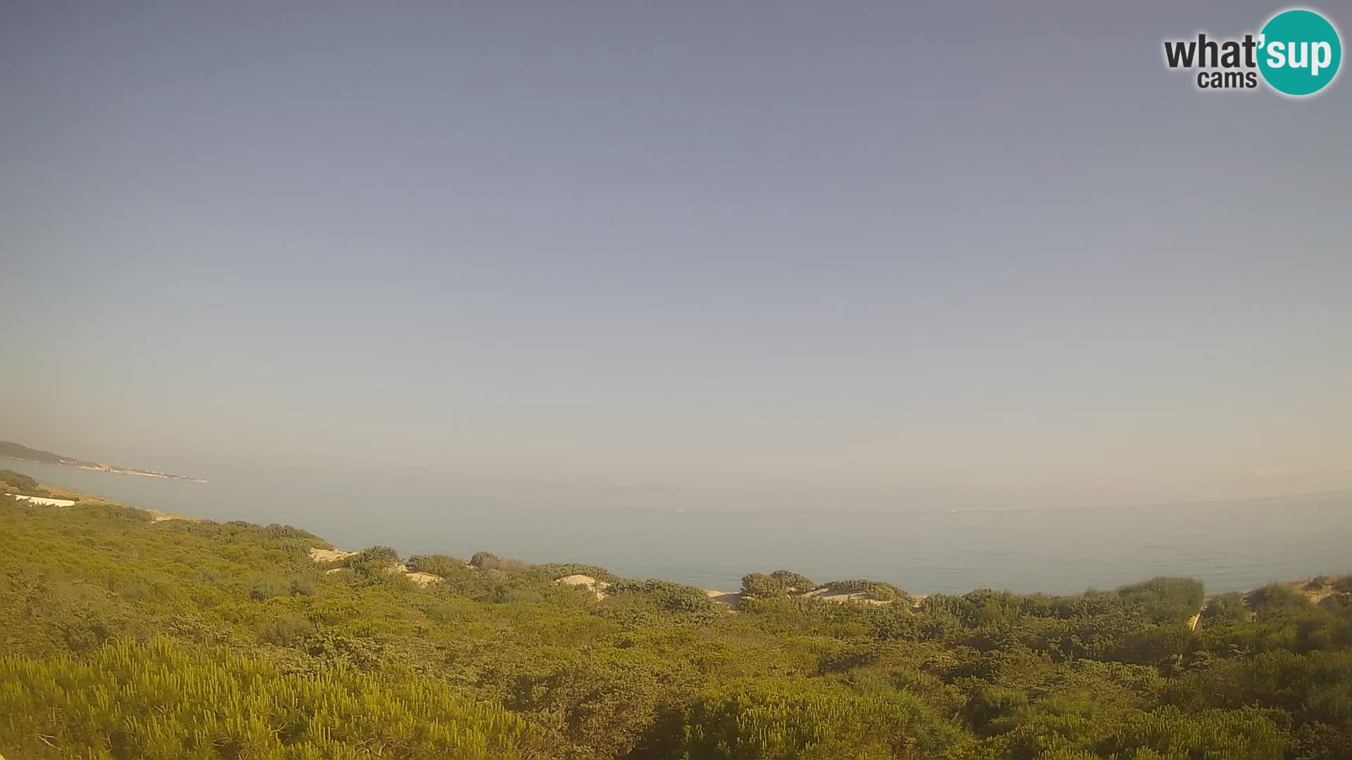 Villaplatamona, vue panoramique sur le golfe de l’Asinara, Platamona, Sorso, Sardaigne – webcam en direct