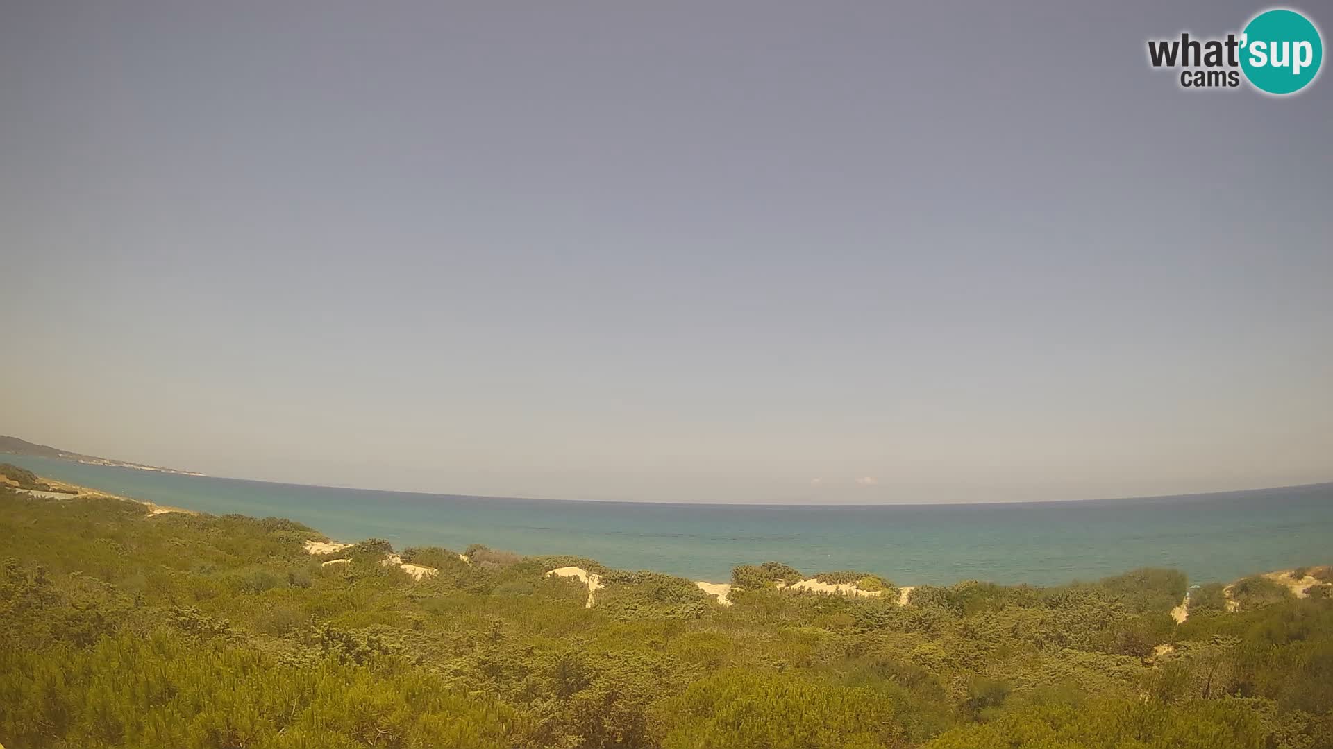 Villaplatamona, panoramski pogled na zaliv Asinara, Platamona, Sorso, Sardinija – spletna kamera v živo