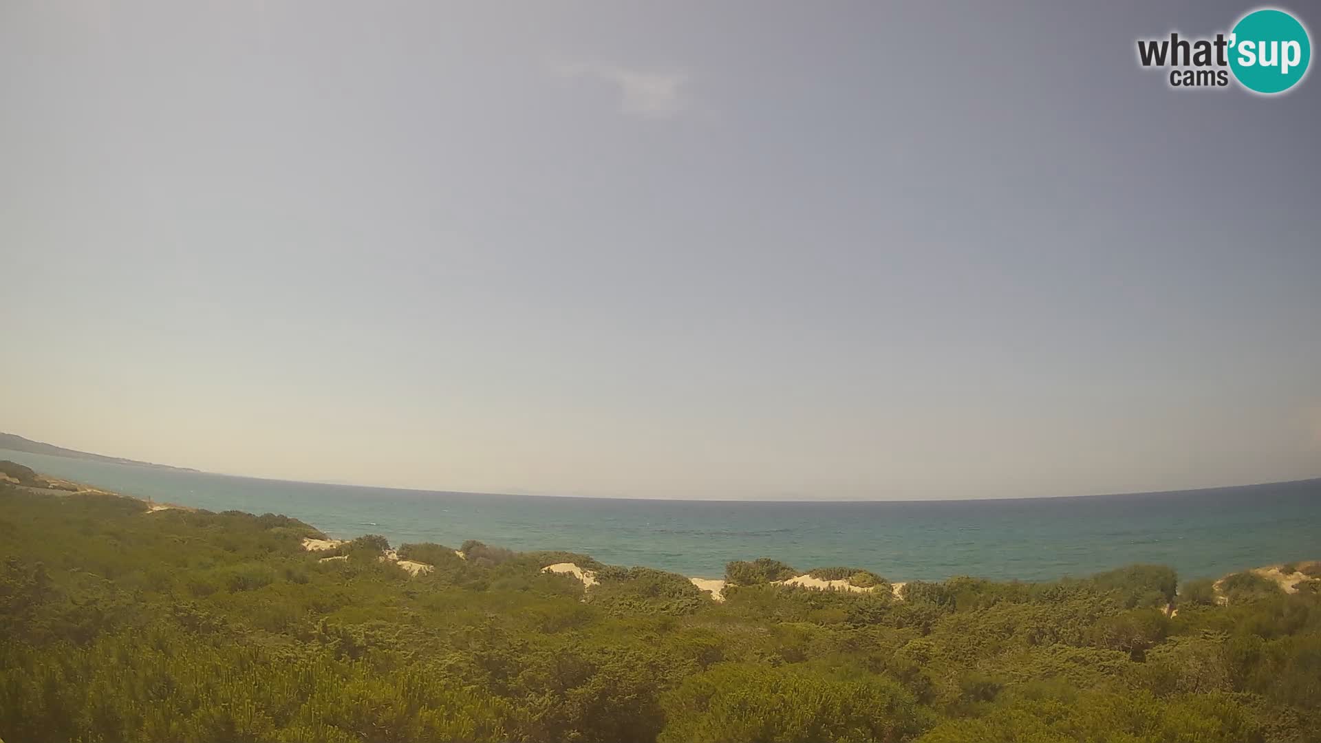 Villaplatamona, panoramski pogled na zaliv Asinara, Platamona, Sorso, Sardinija – spletna kamera v živo