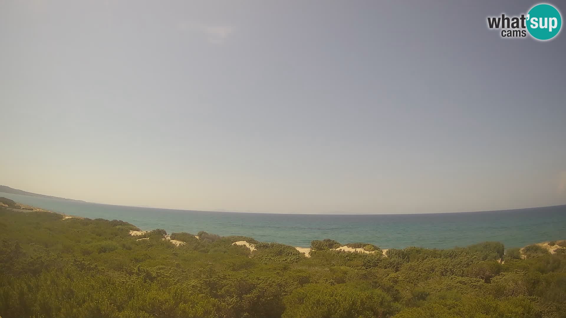 Villaplatamona, Panoramablick auf den Golf von Asinara, Platamona, Sorso, Sardinien – Live-Webcam