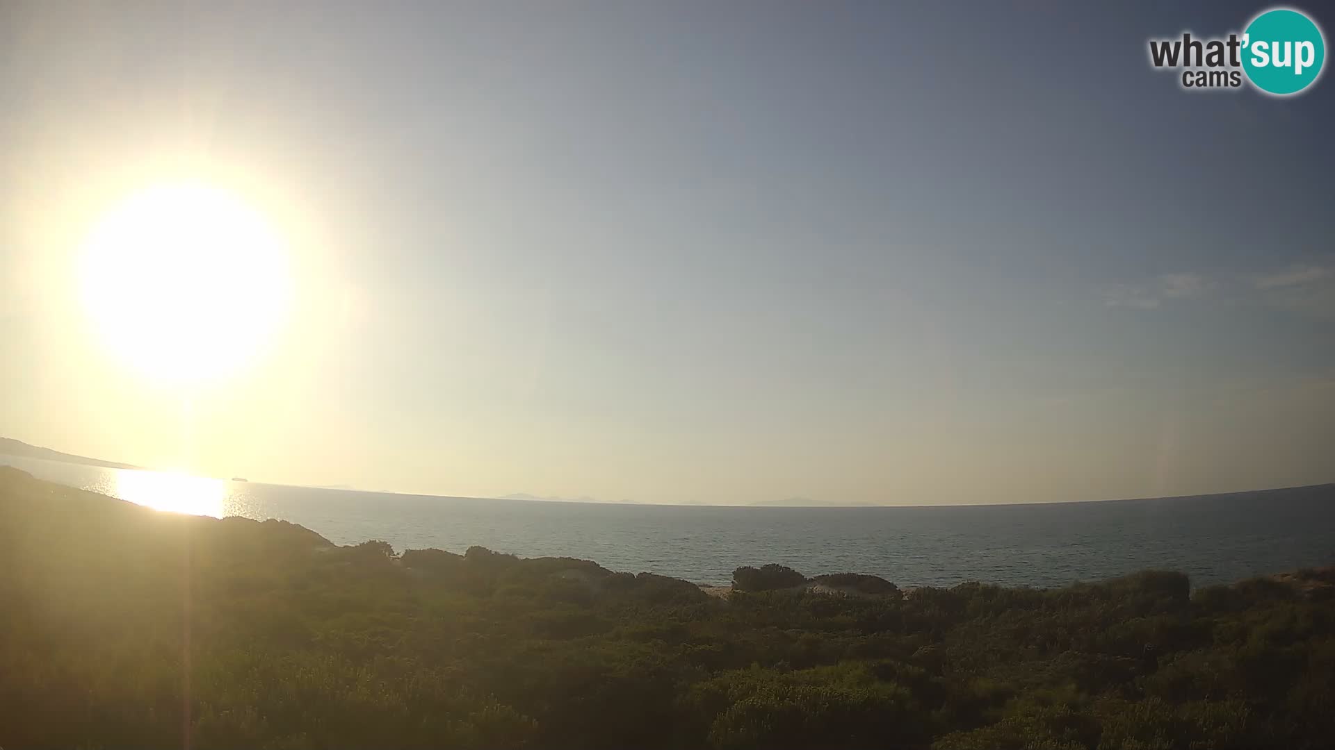 Villaplatamona, vue panoramique sur le golfe de l’Asinara, Platamona, Sorso, Sardaigne – webcam en direct