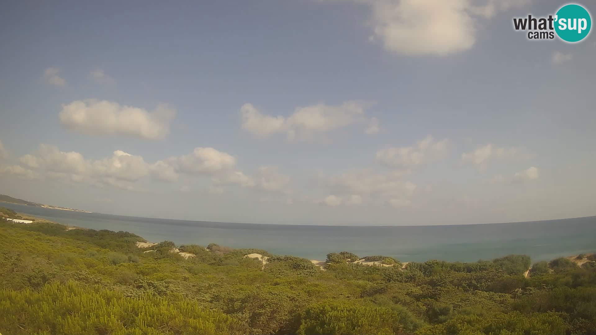 Villaplatamona, vista panoramica sul Golfo dell’Asinara, Platamona, Sorso, Sardegna – live webcam