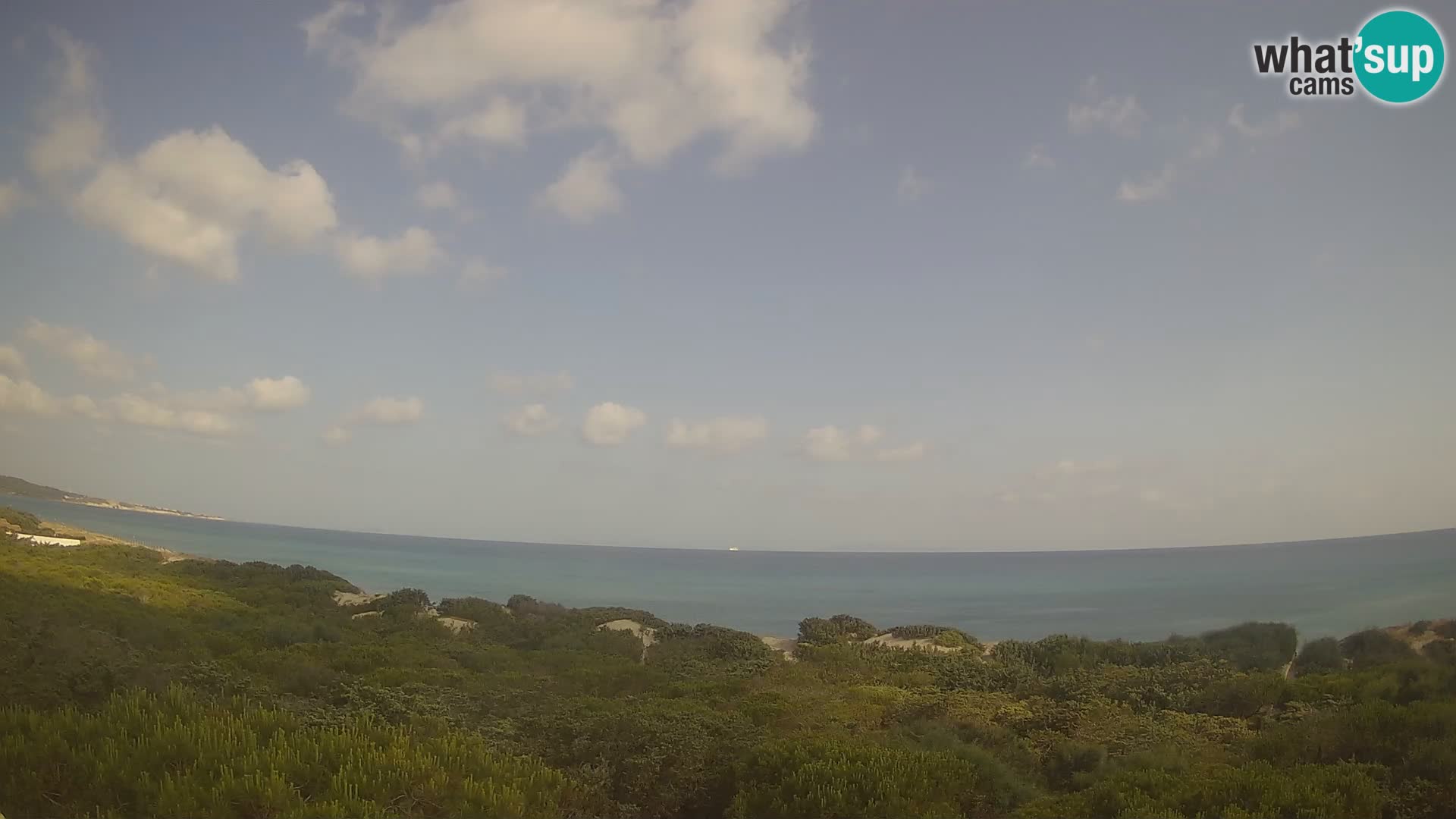 Villaplatamona, panoramski pogled na zaliv Asinara, Platamona, Sorso, Sardinija – spletna kamera v živo