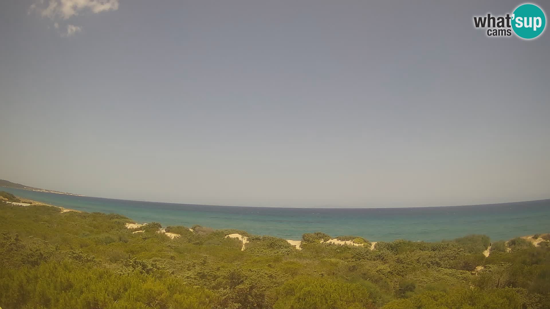 Villaplatamona, panoramski pogled na zaliv Asinara, Platamona, Sorso, Sardinija – spletna kamera v živo