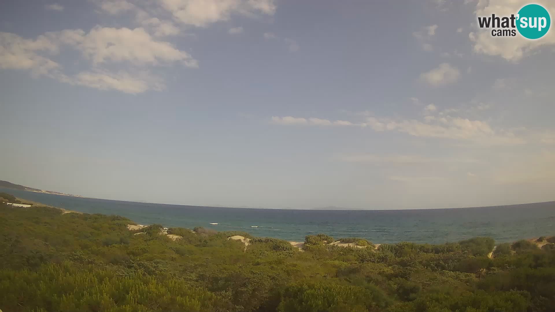 Villaplatamona, vista panoramica sul Golfo dell’Asinara, Platamona, Sorso, Sardegna – live webcam