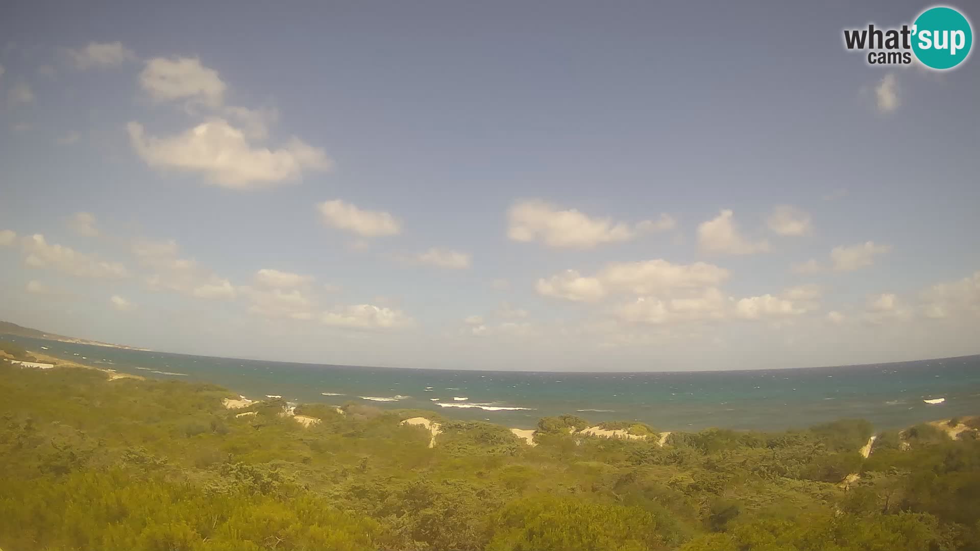 Villaplatamona, vue panoramique sur le golfe de l’Asinara, Platamona, Sorso, Sardaigne – webcam en direct