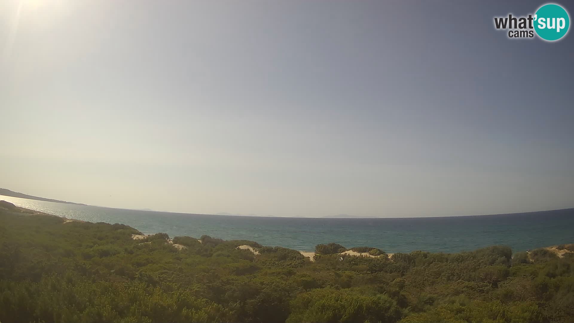 Villaplatamona, vista panoramica sul Golfo dell’Asinara, Platamona, Sorso, Sardegna – live webcam