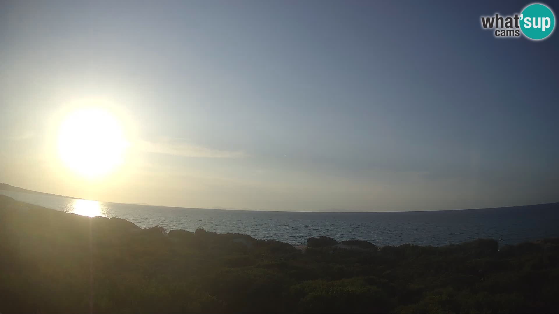 Villaplatamona, Panoramablick auf den Golf von Asinara, Platamona, Sorso, Sardinien – Live-Webcam