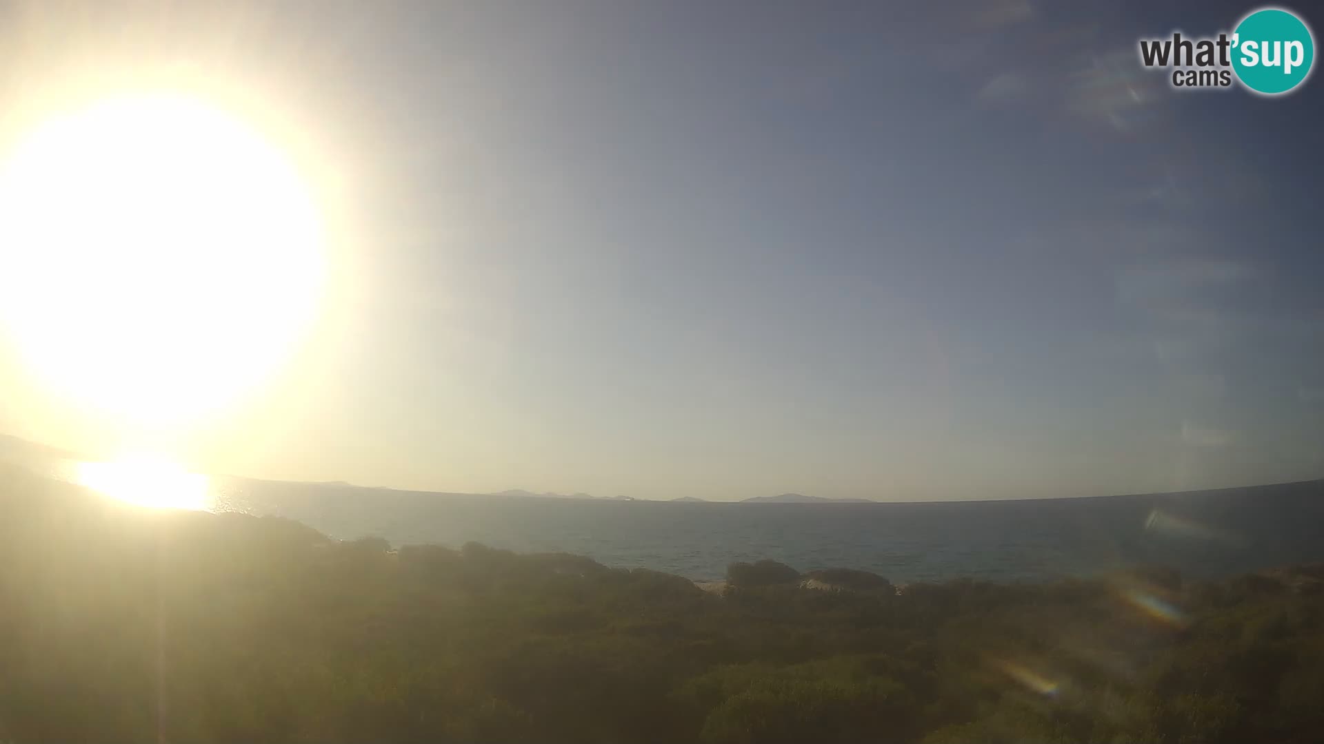 Villaplatamona, vue panoramique sur le golfe de l’Asinara, Platamona, Sorso, Sardaigne – webcam en direct