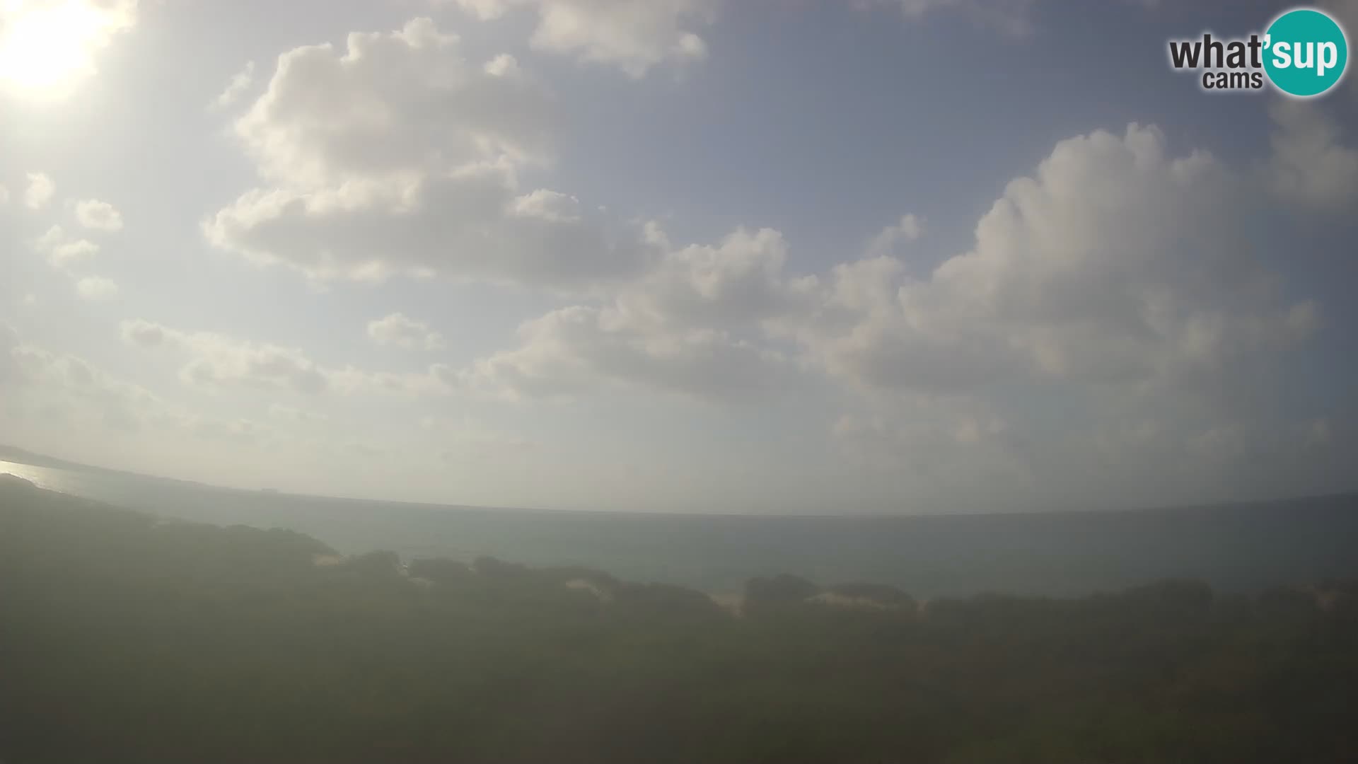 Villaplatamona, vista panoramica sul Golfo dell’Asinara, Platamona, Sorso, Sardegna – live webcam