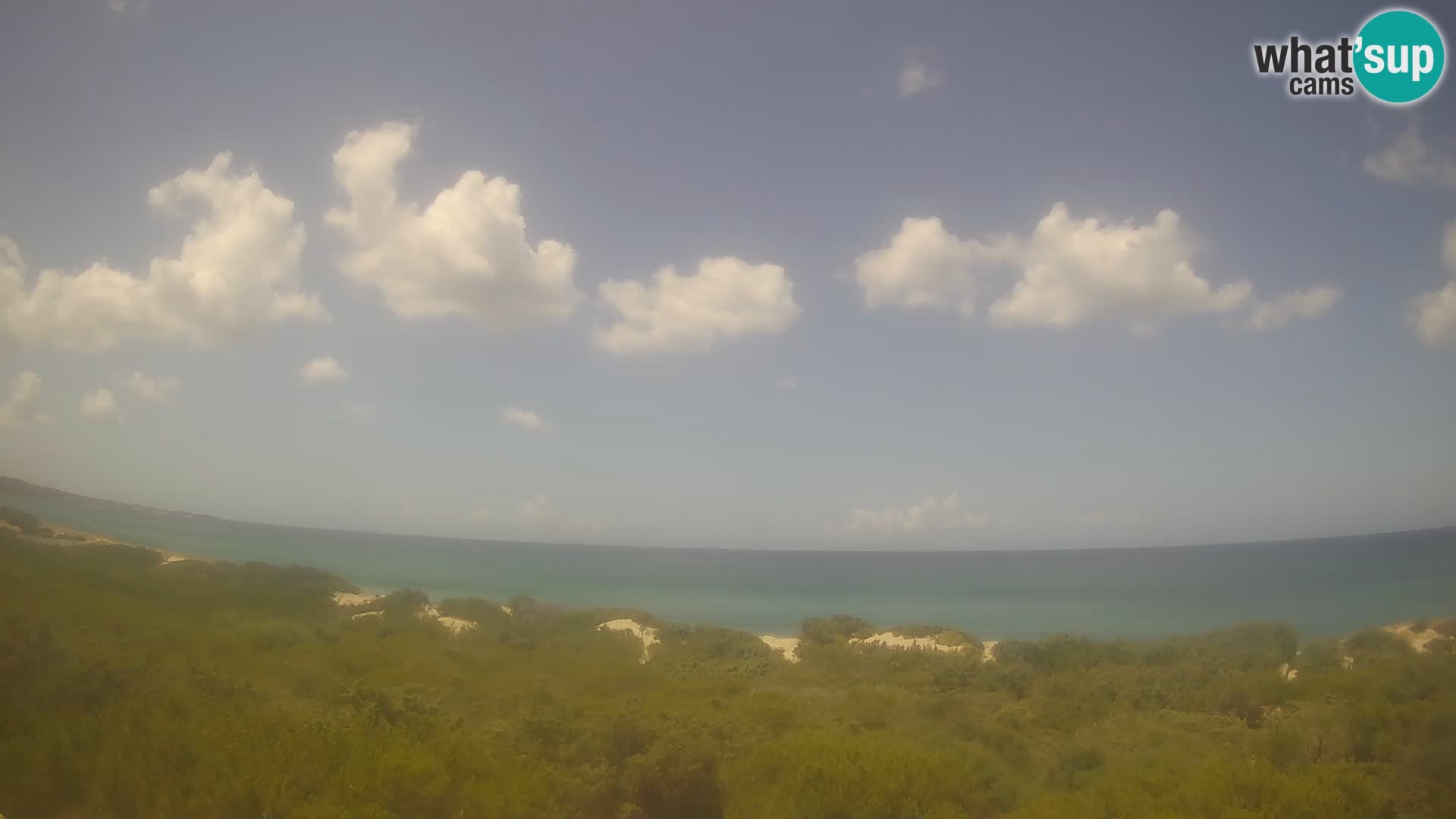 Villaplatamona, vue panoramique sur le golfe de l’Asinara, Platamona, Sorso, Sardaigne – webcam en direct