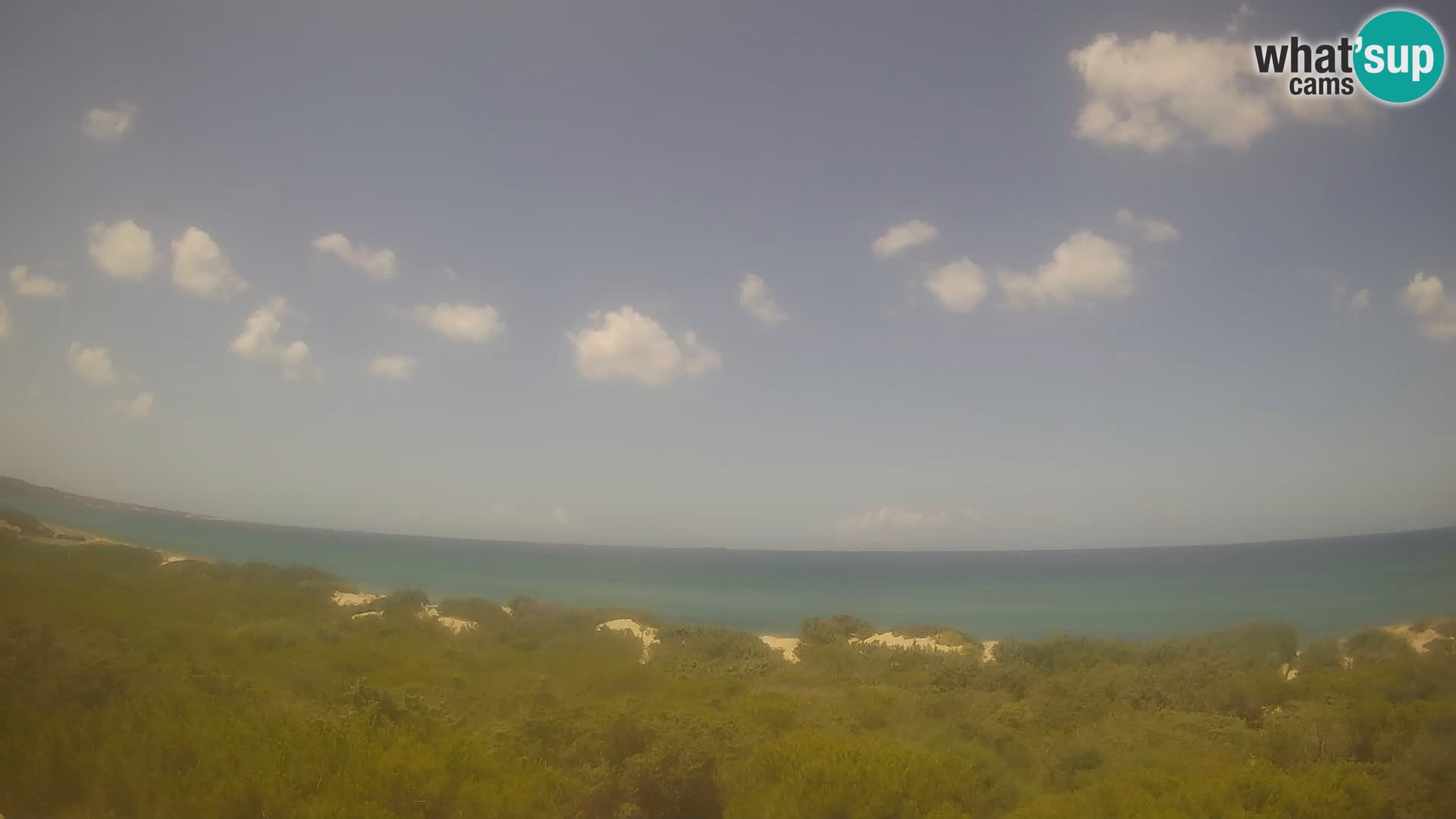 Villaplatamona, panoramski pogled na zaliv Asinara, Platamona, Sorso, Sardinija – spletna kamera v živo