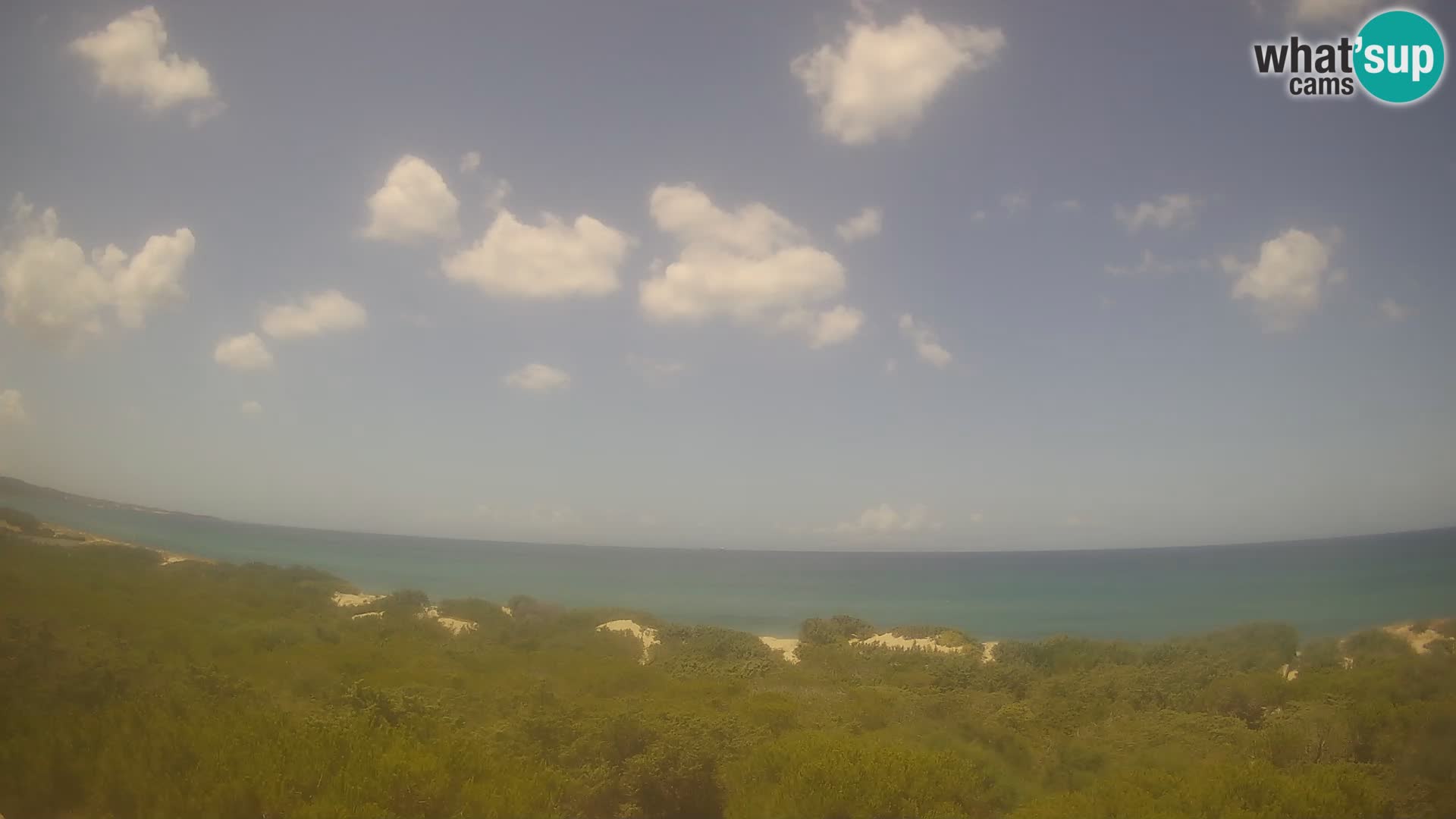 Villaplatamona, panoramski pogled na zaliv Asinara, Platamona, Sorso, Sardinija – spletna kamera v živo