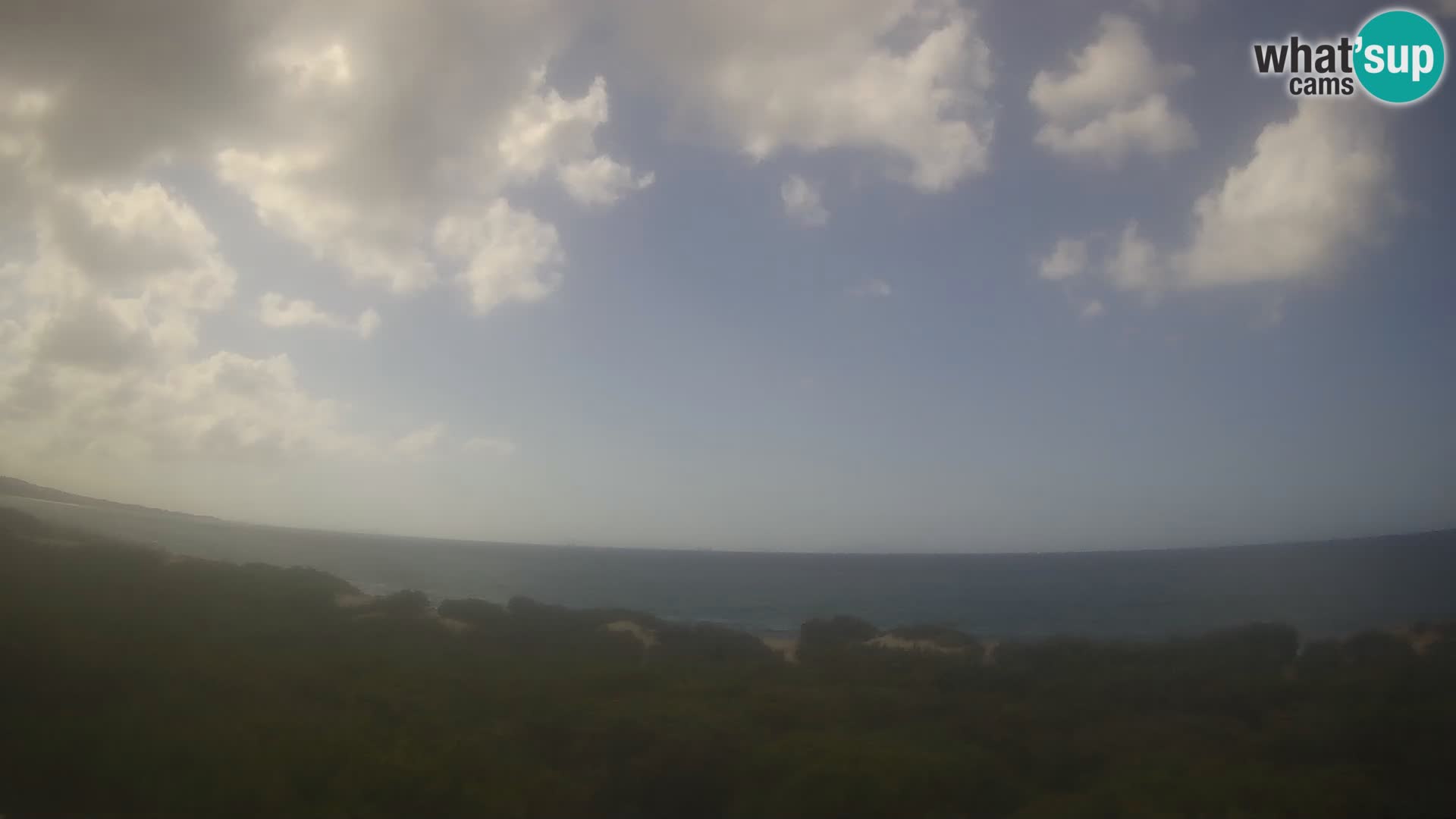 Villaplatamona, panoramski pogled na zaljev Asinara, Platamona, Sorso, Sardinija – web kamera uživo