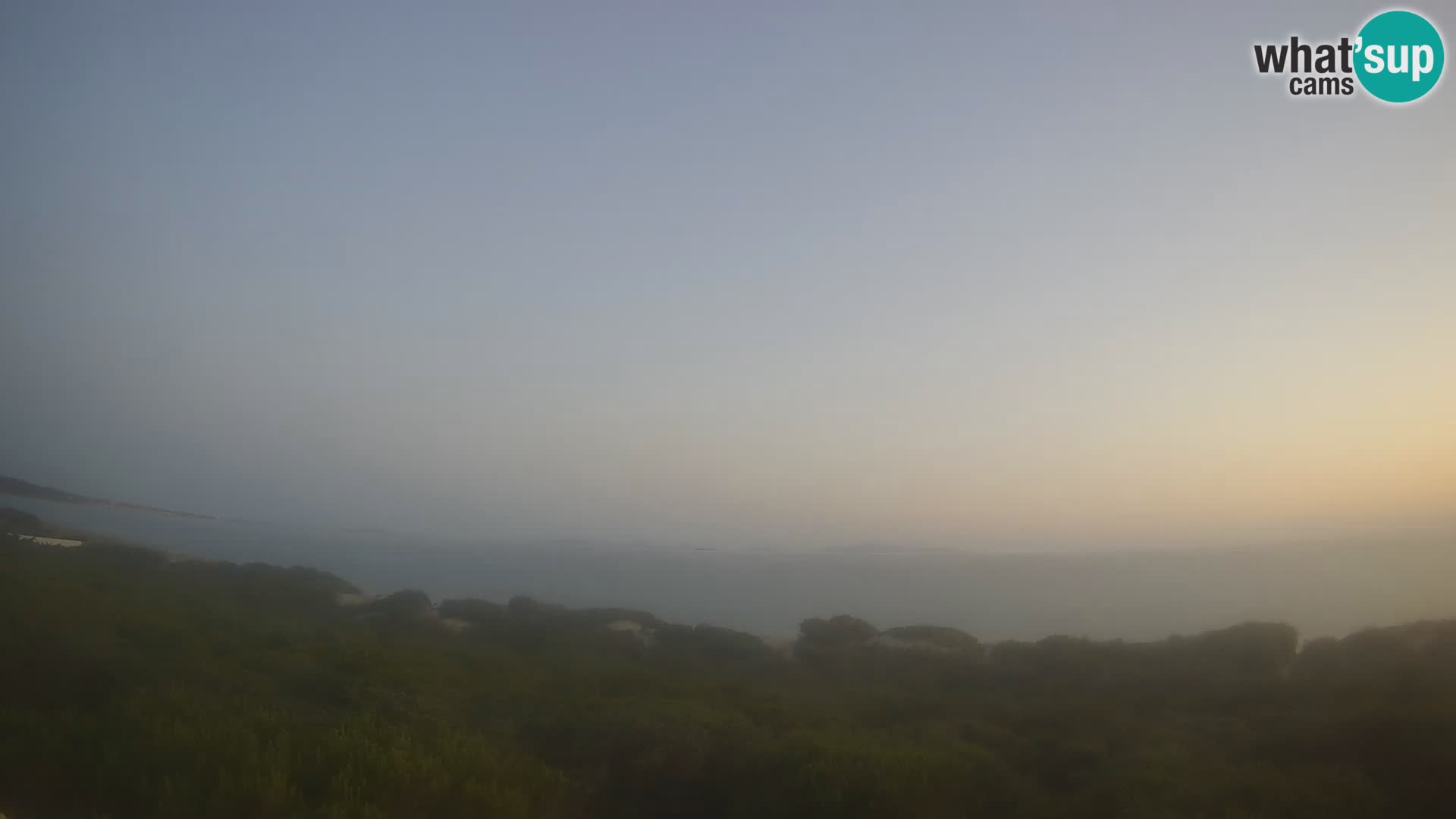 Villaplatamona, Panoramablick auf den Golf von Asinara, Platamona, Sorso, Sardinien – Live-Webcam