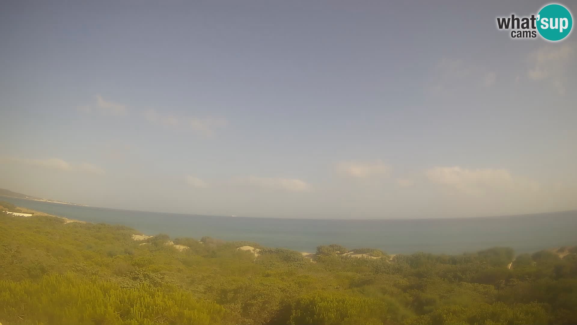 Villaplatamona, panoramski pogled na zaliv Asinara, Platamona, Sorso, Sardinija – spletna kamera v živo